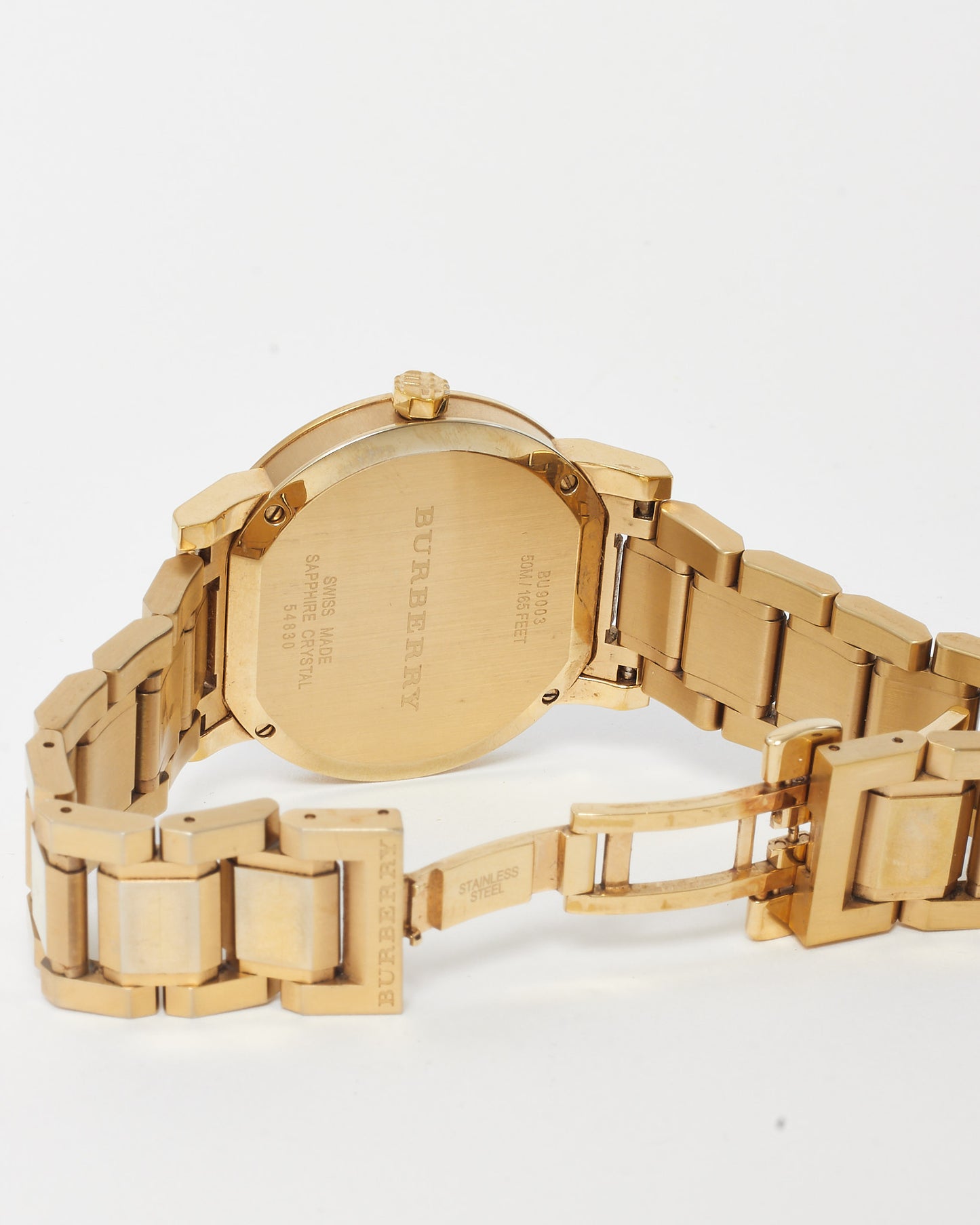 Burberry Gold Stainless Steel Silver Dial BU9003 The City Watch 38mm