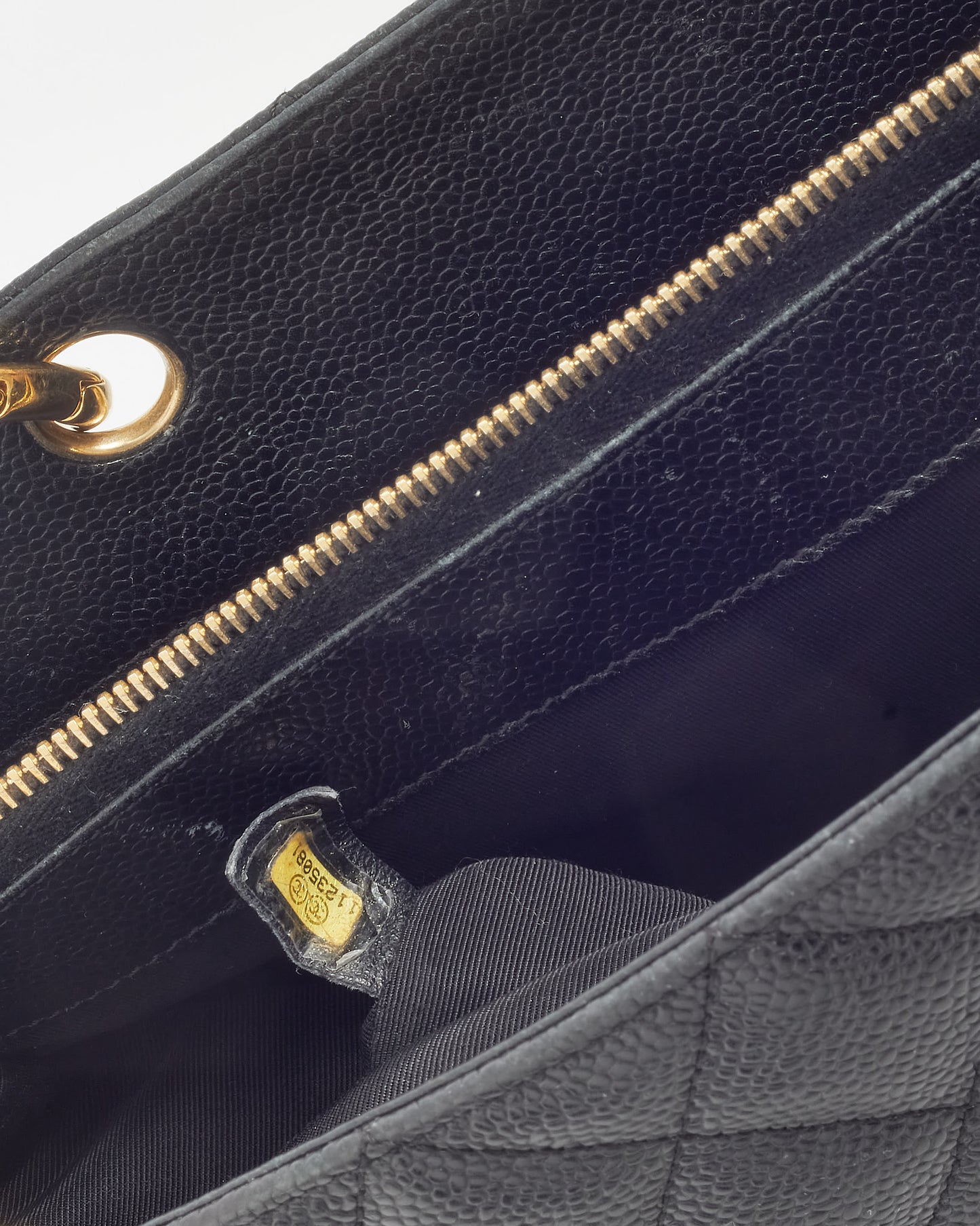 Chanel Black Caviar Leather GST Shoulder Bag GHW