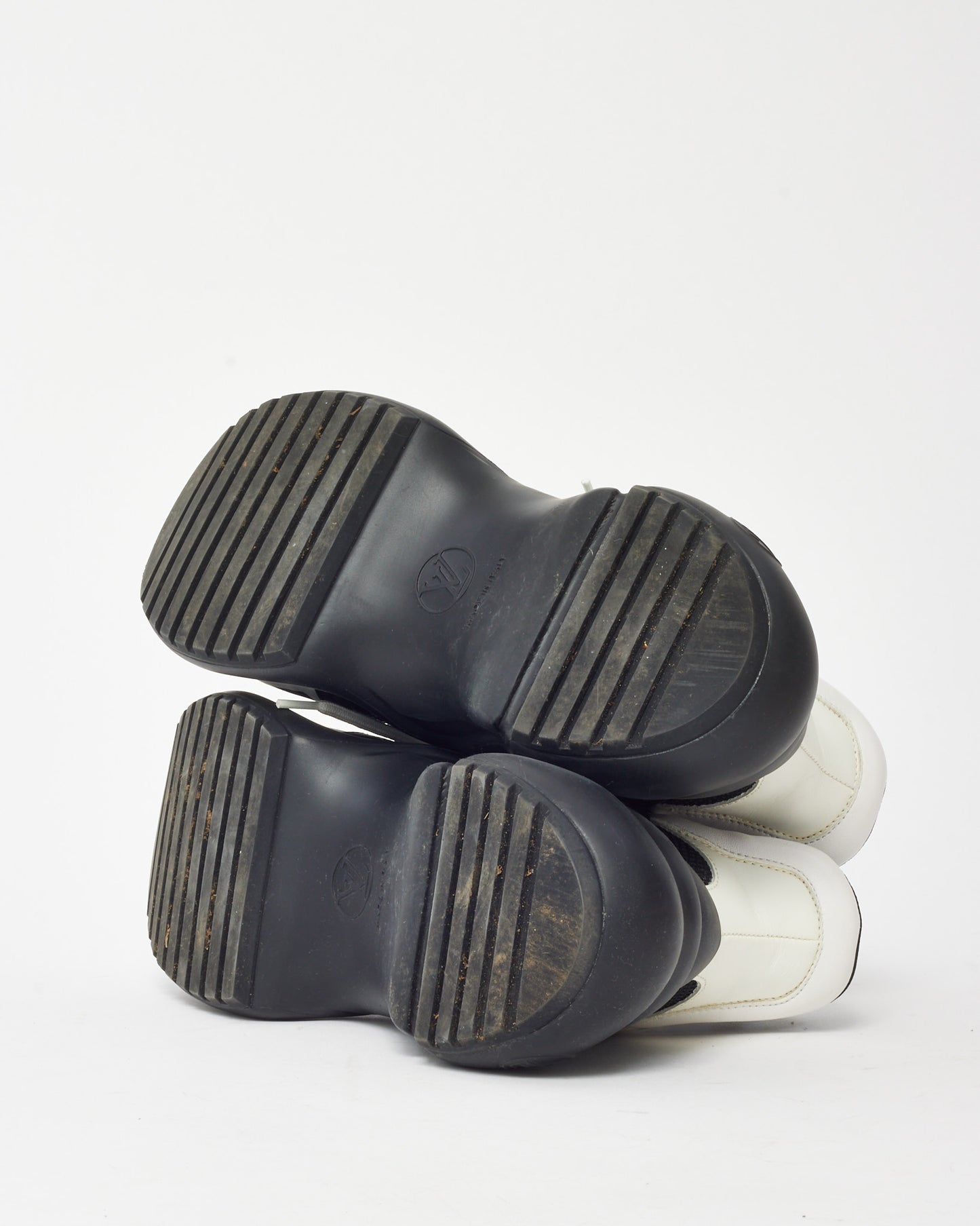 Louis Vuitton Black and White Mix Leather Archlight Sneakers - 38