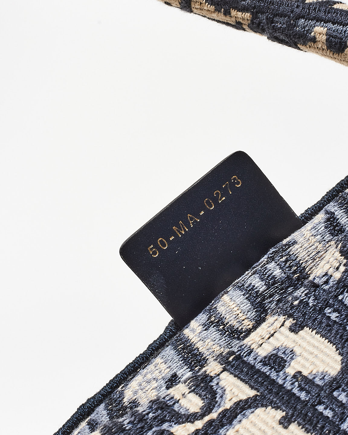 Dior Blue & Cream Oblique Canvas Medium Book Tote