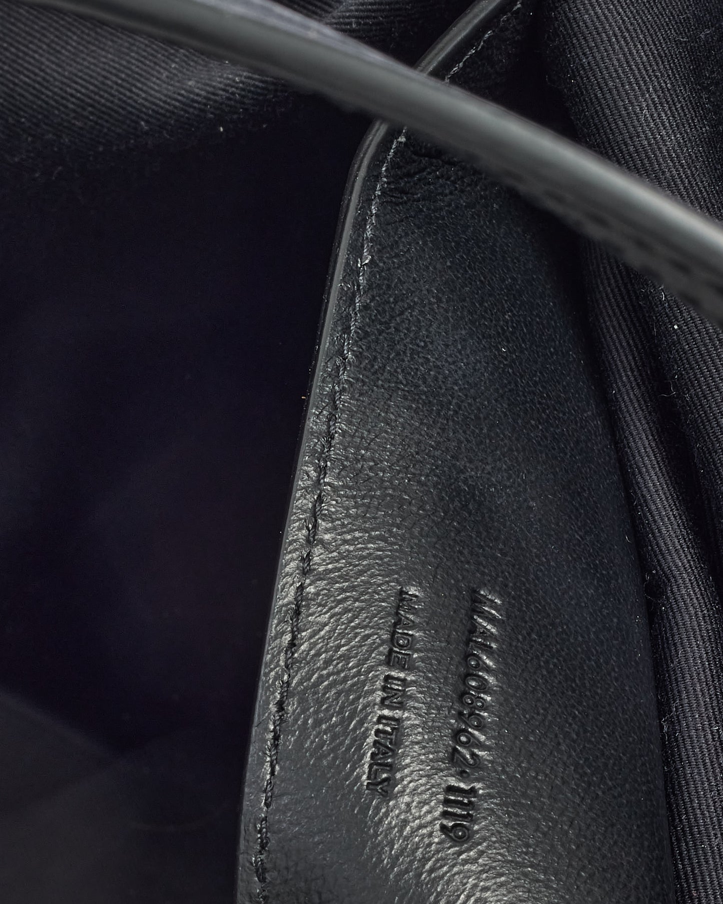 Saint Laurent Black Leather and Raffia Medium E/W Shopping Tote Bag