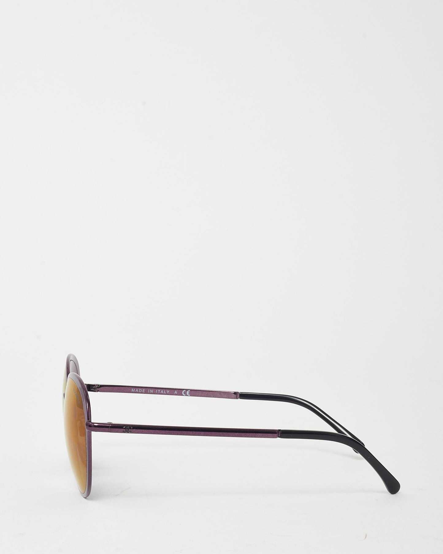 Chanel Deep Purple Metal Round 4206 Sunglasses