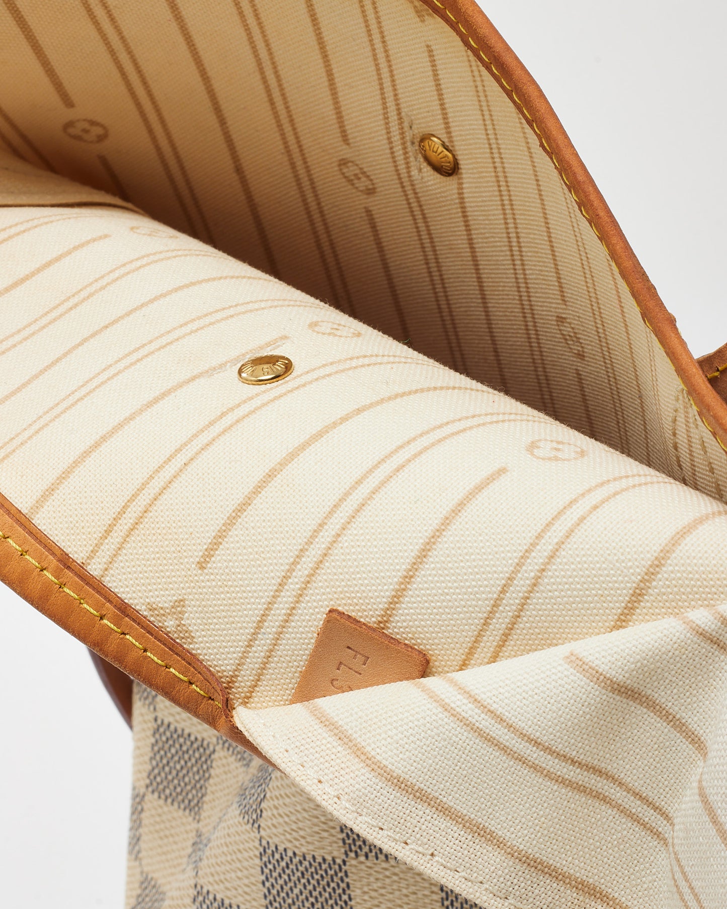 Louis Vuitton Damier Azur Coated Canvas Neverfull GM Bag with No Pouch