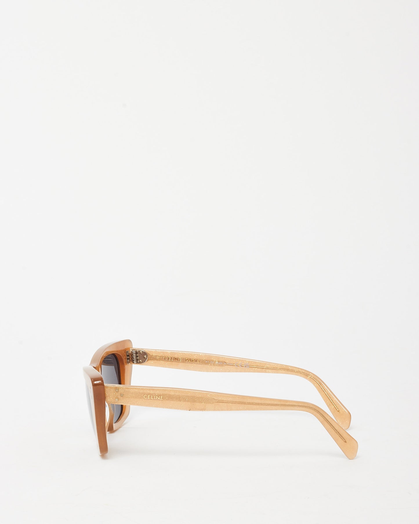 Celine Beige Glitter Acetate CL401871 Cat Eye Sunglasses