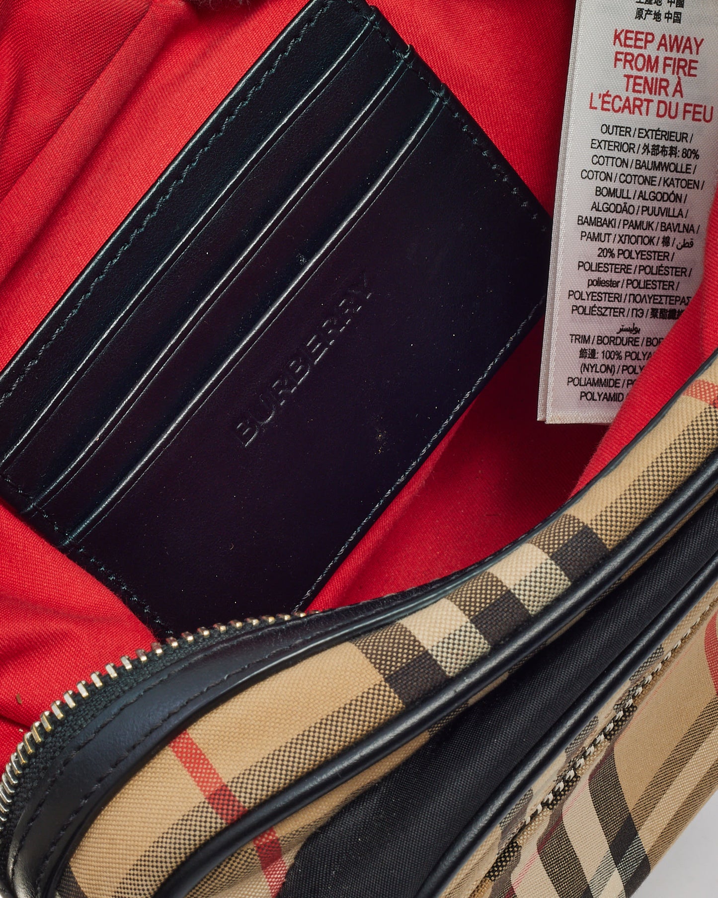 Burberry Beige Vintage Check Coated Canvas Paddy Small Crossbody Bag