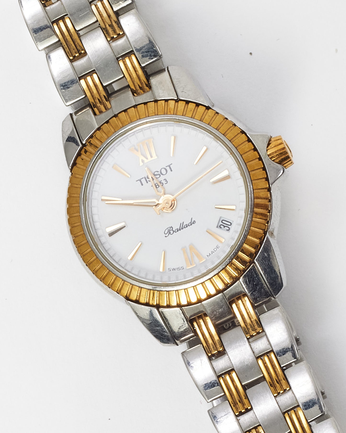 Tissot Stainless Steel and Gold Two-Tone Ballade C417/517 Sapphire Crystal Watch 24mm