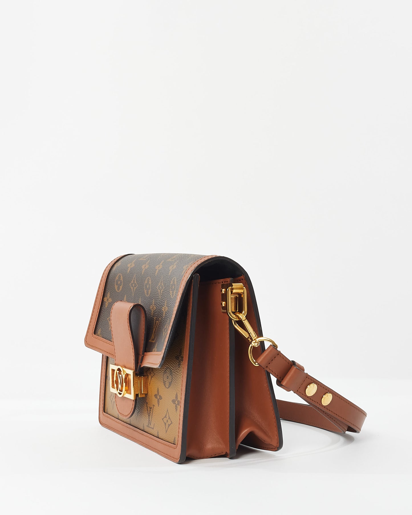 Louis Vuitton Reverse Monogram Canvas Dauphine MM Shoulder Bag