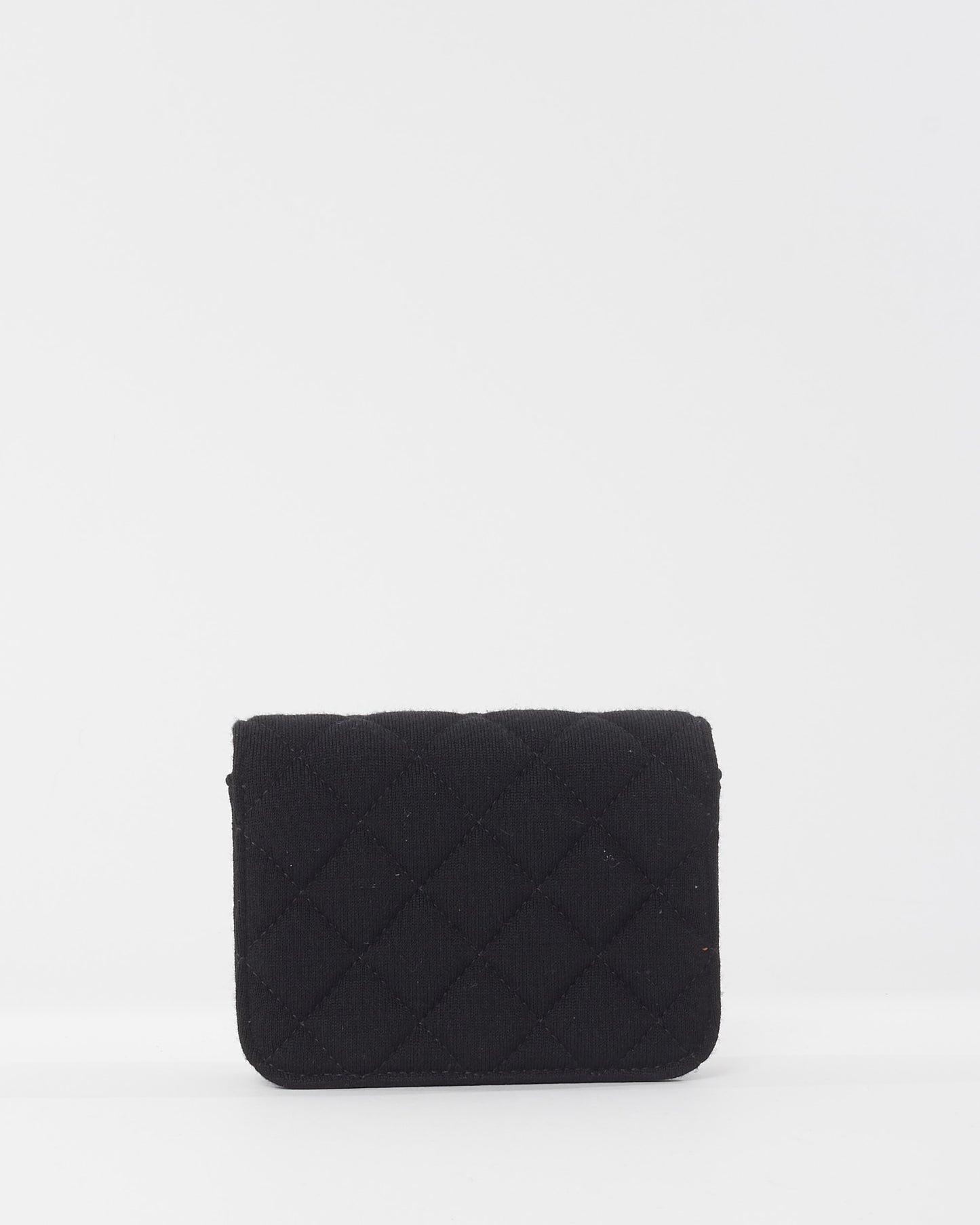 Chanel Black Jersey Fabric Ultra Mini Crossbody Bag with GHW (VIP)