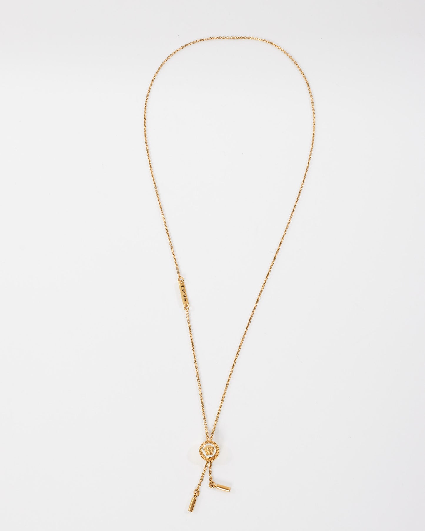 Versace Gold Chain Medusa Bolo Necklace