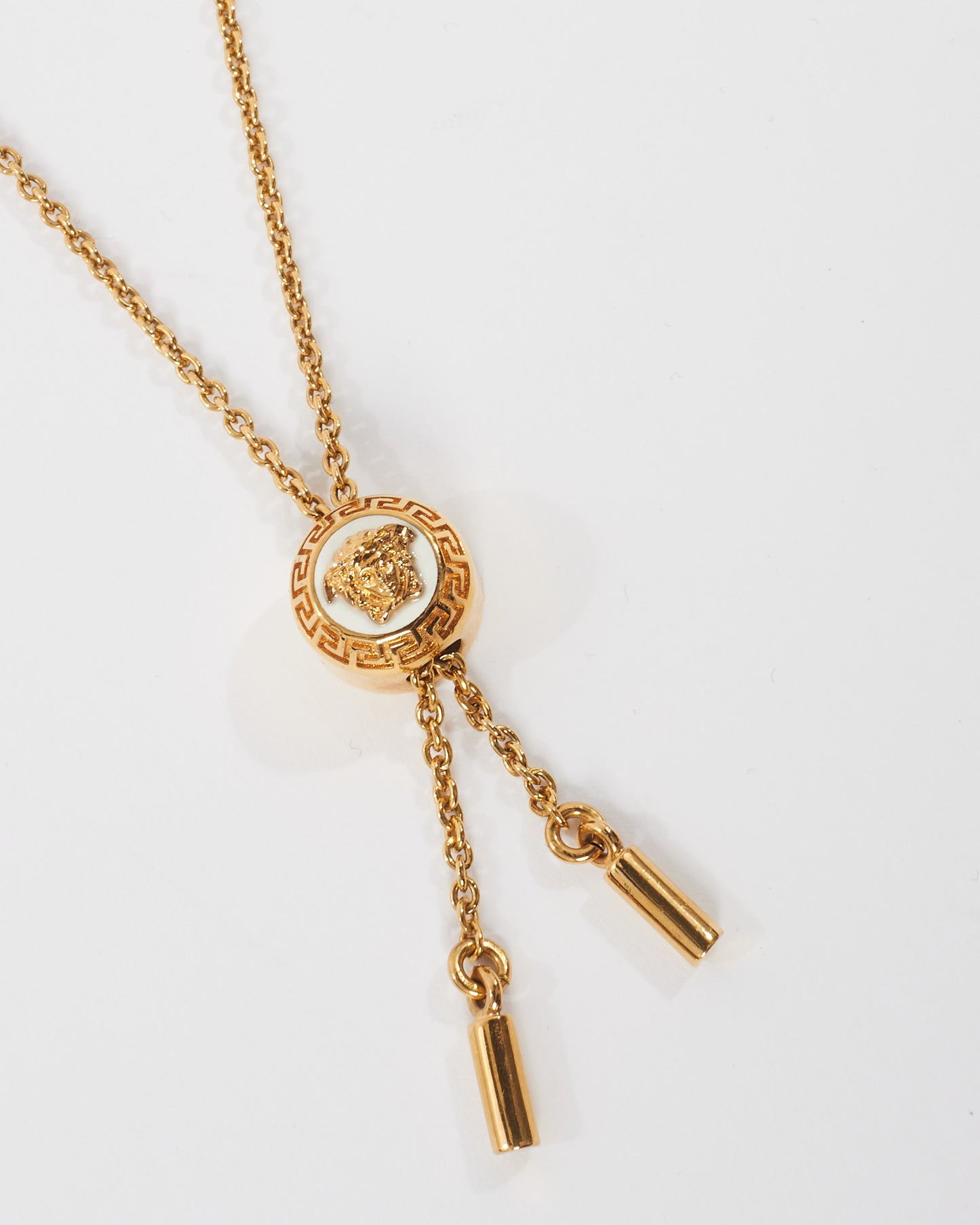 Versace Gold Chain Medusa Bolo Necklace