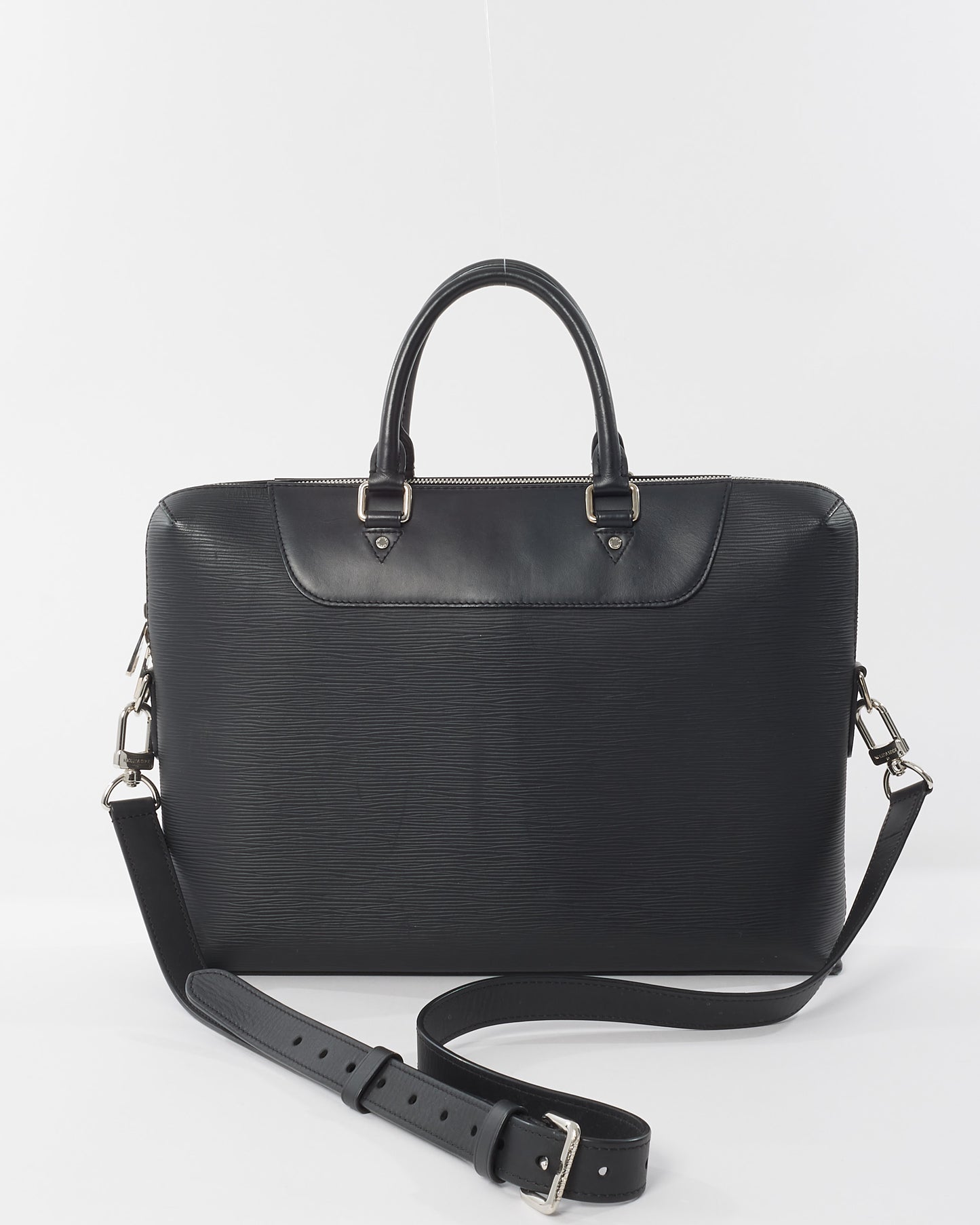 Louis Vuitton Black Epi Leather Porte Document Jules Business Bag