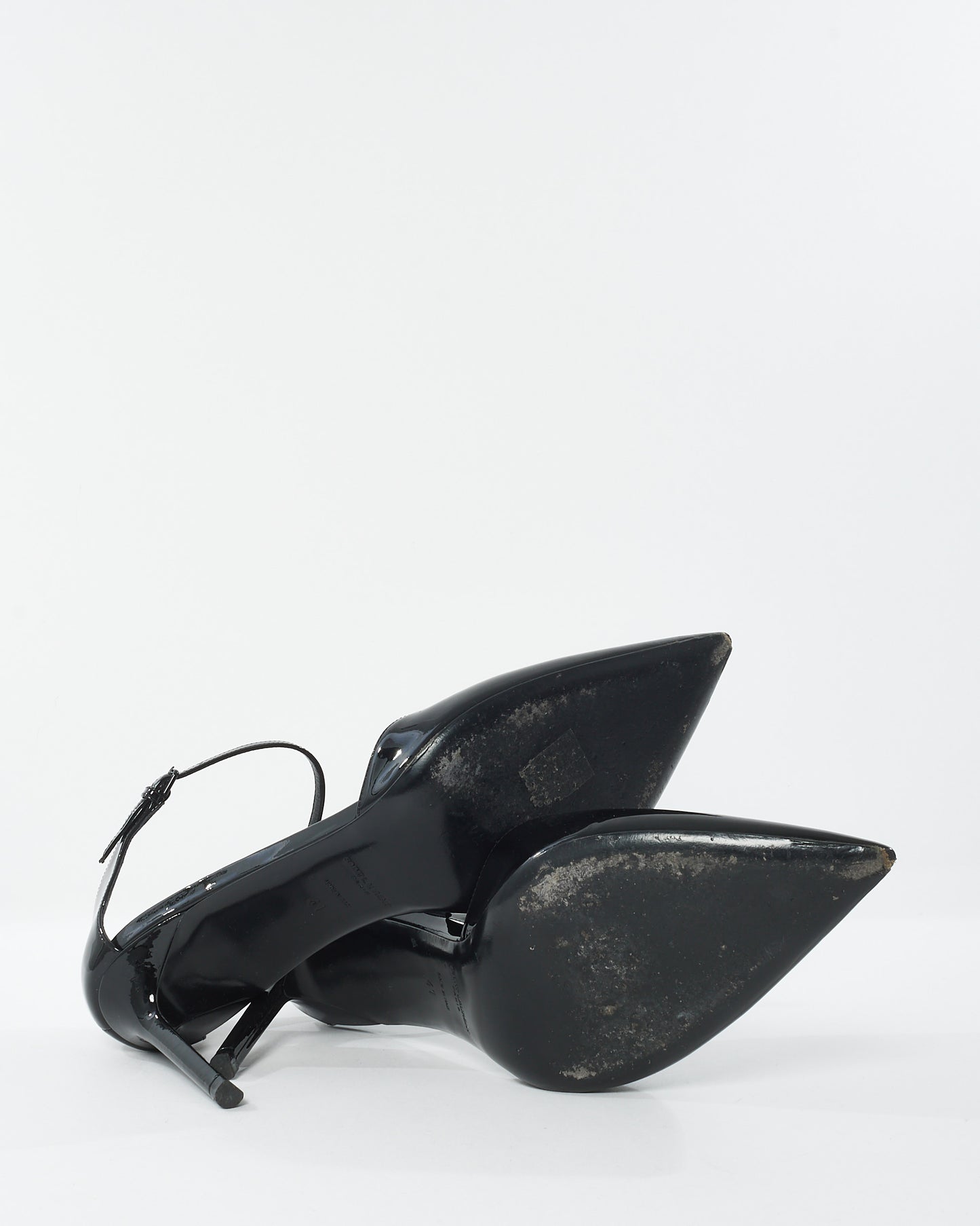 Saint Laurent Black Patent Leather Avenue D'Orsay Pumps - 41