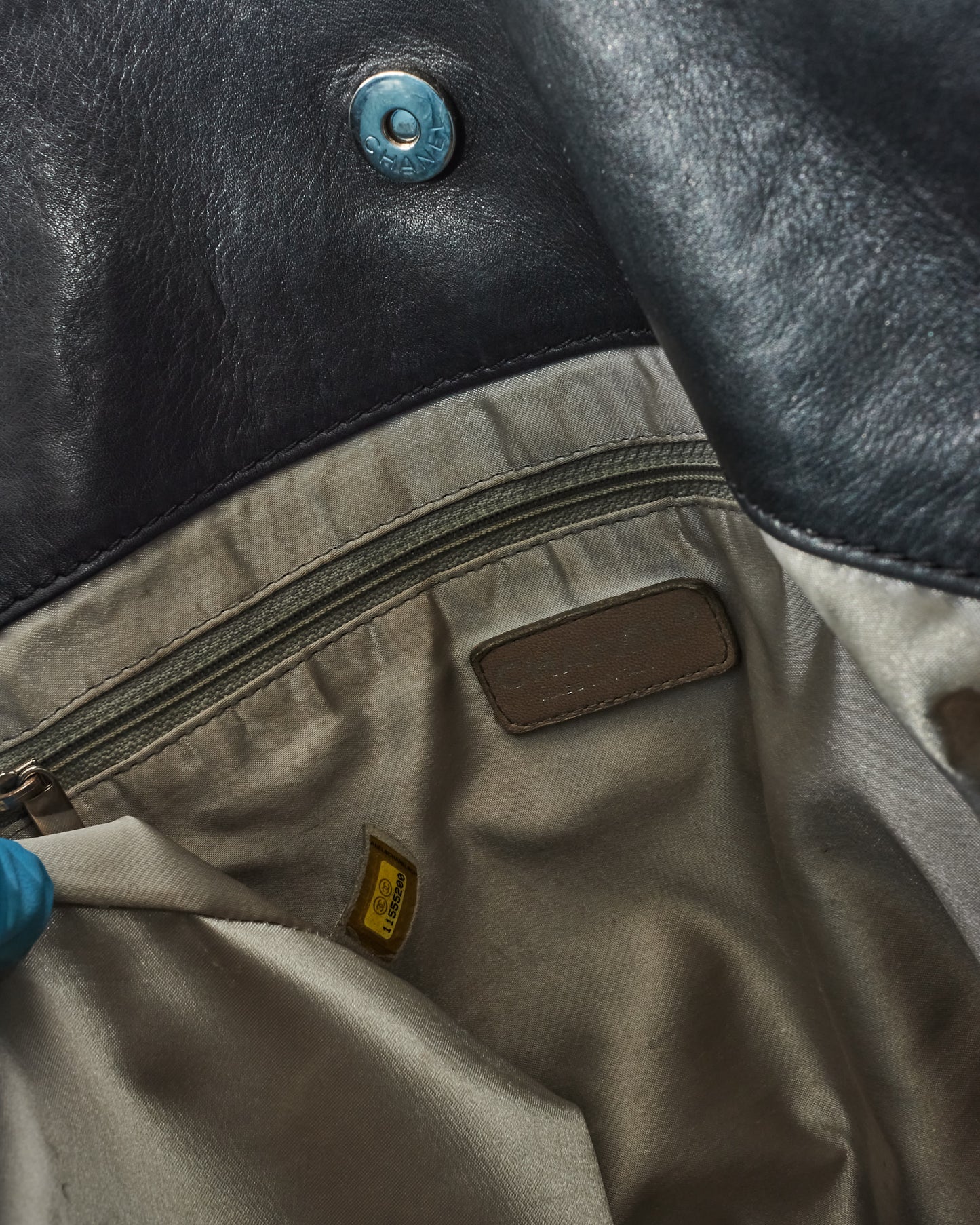 Chanel Black Quilted Leather LAX Embossed Logo Large Hobo Shopping Tote