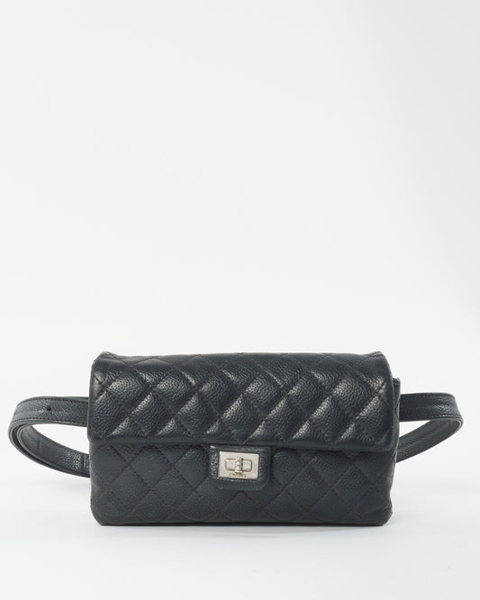 Chanel Black Caviar Leather 2.55 Reissue Pouch/Belt Bag