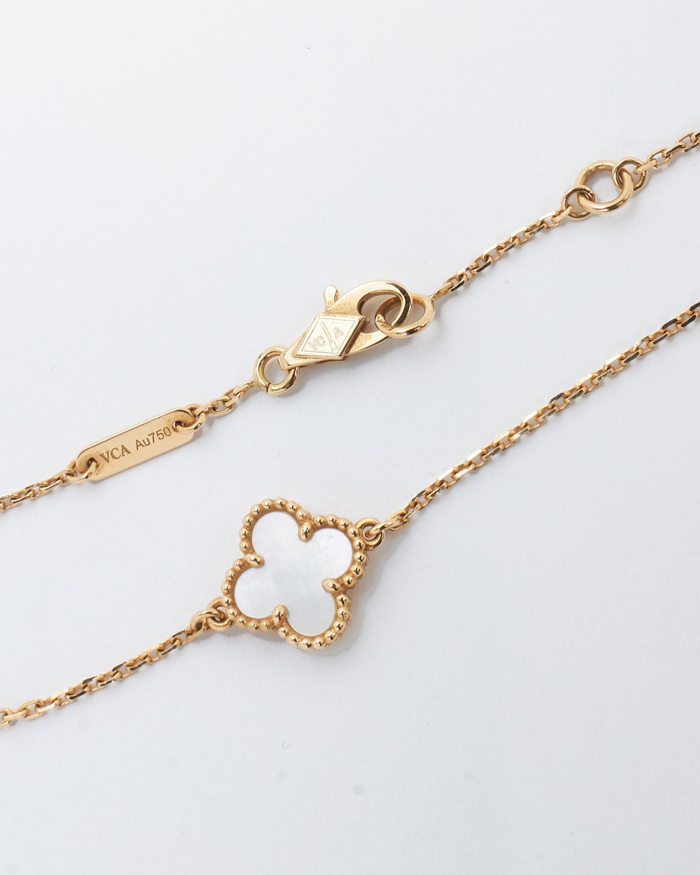 Van Cleef & Arpels Mother Of Pearl & 18K Gold Sweet Alhambra Bracelet