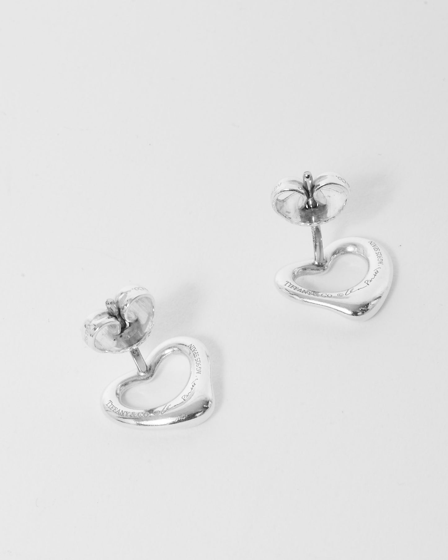 Tiffany & Co. Elsa Peretti Open Heart Stud Earrings