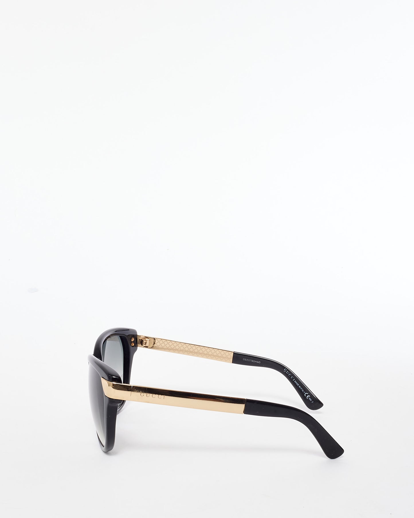 Gucci Black & Gold GG 3651/S Cat Eye Sunglasses