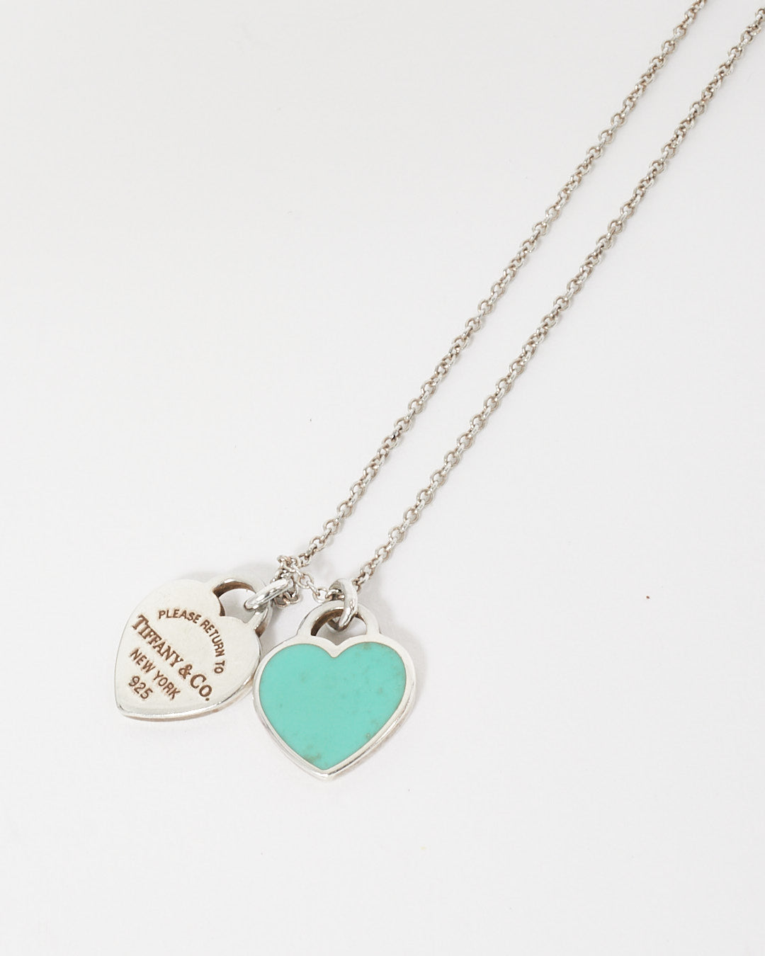 Tiffany & Co. Return To Tiffany Blue Double Heart Tag Pendant Necklace