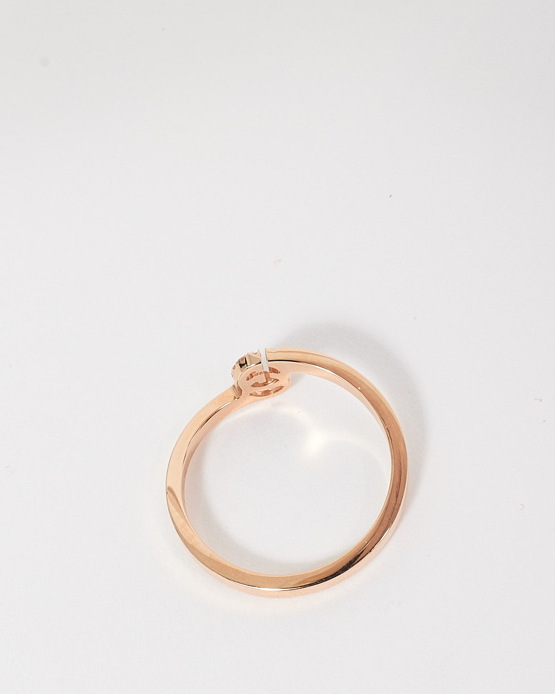 Gucci Rose Gold & Diamond GG Running Diamond Ring - 5