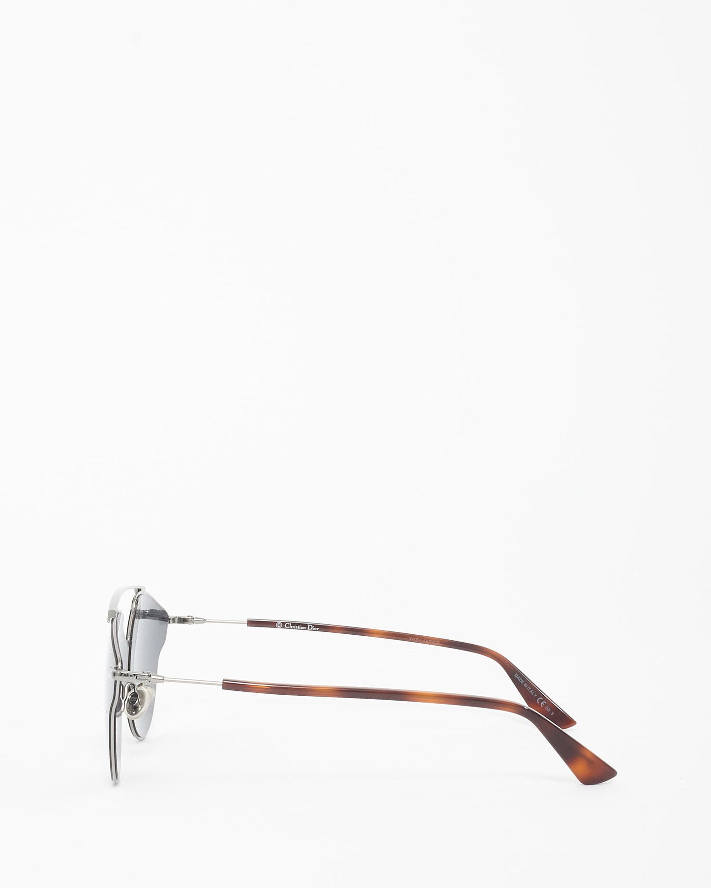 Dior Dark Silver & Tortoise So Real Pop Pilot Sunglasses