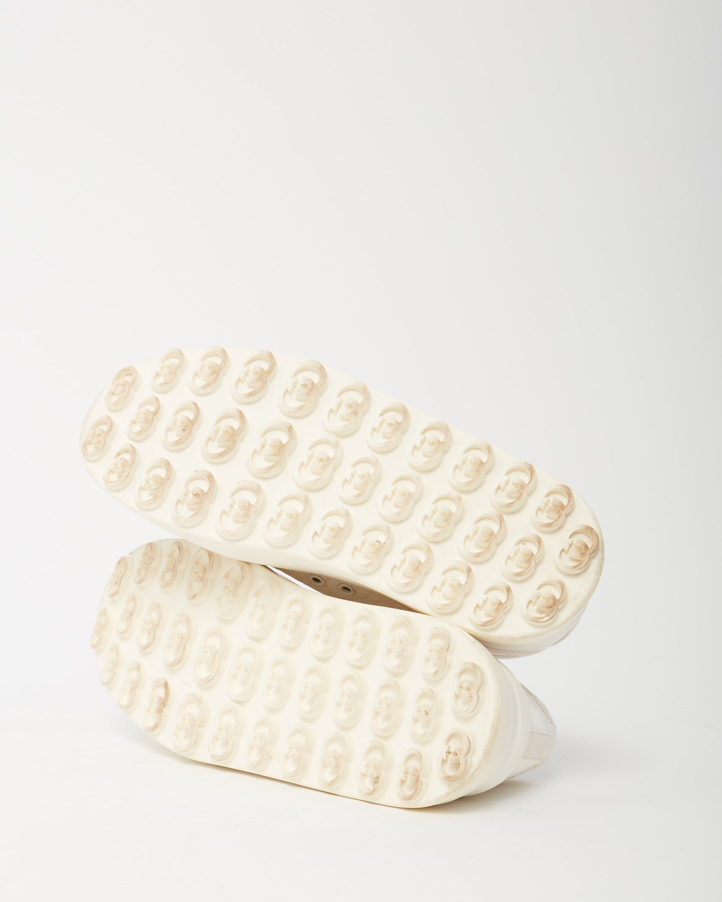 Gucci White Monogram GG Canvas Low-Top Platform Sneakers - 40