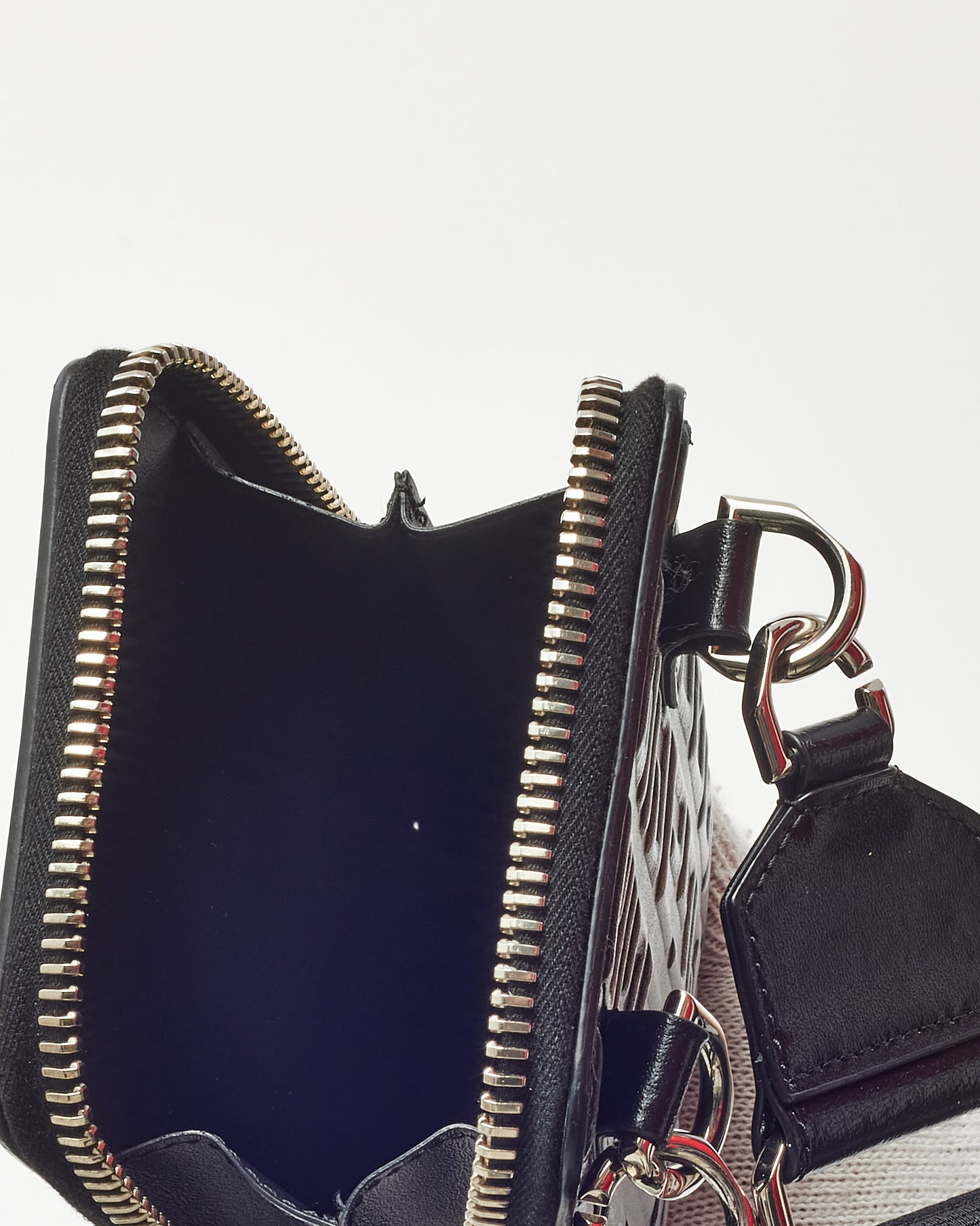 Givenchy Shiny Black Monogram Embossed Leather Antigona U Organizer Crossbody Bag