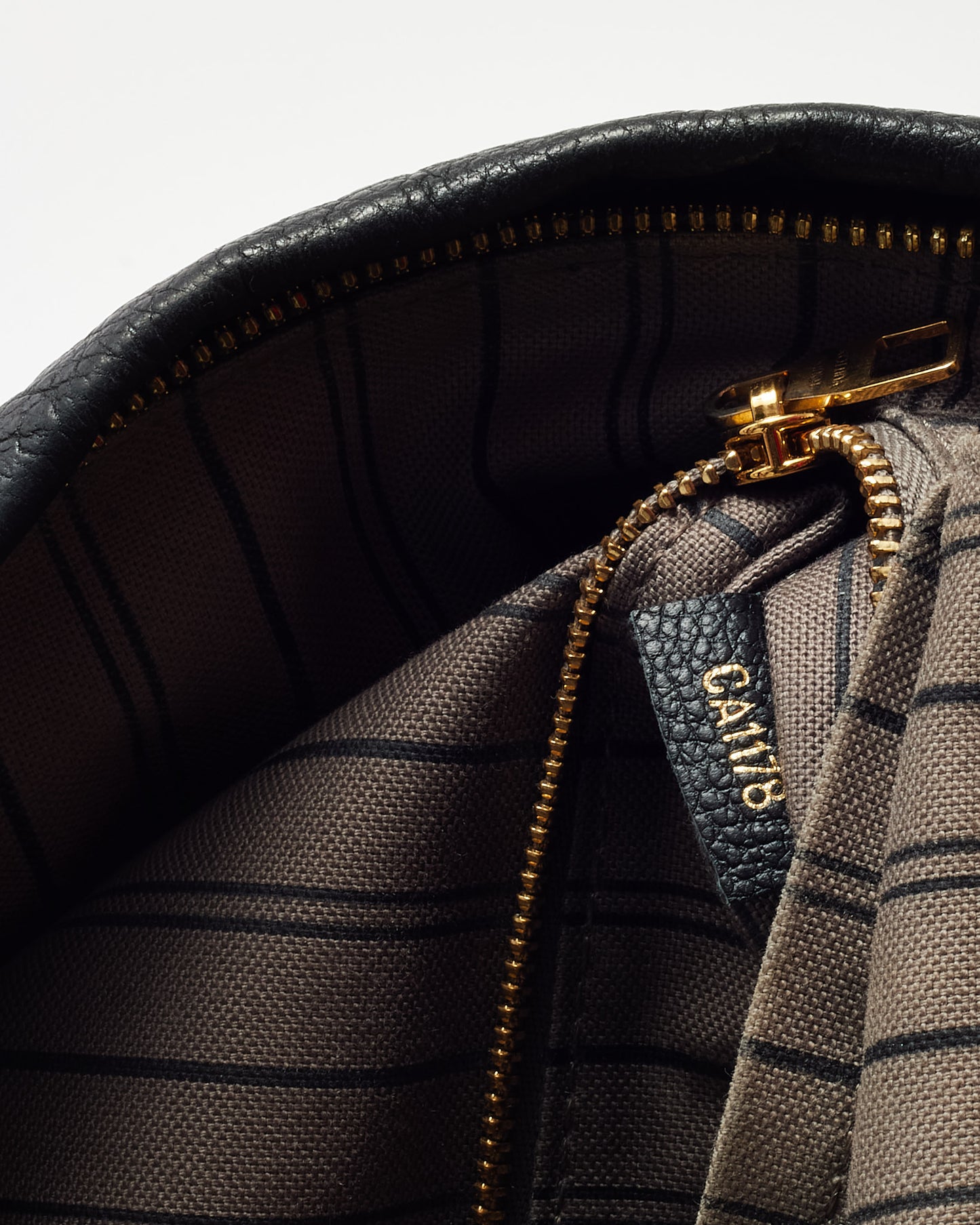 Louis Vuitton Black Monogram Empreinte Leather Sorbonne Backpack