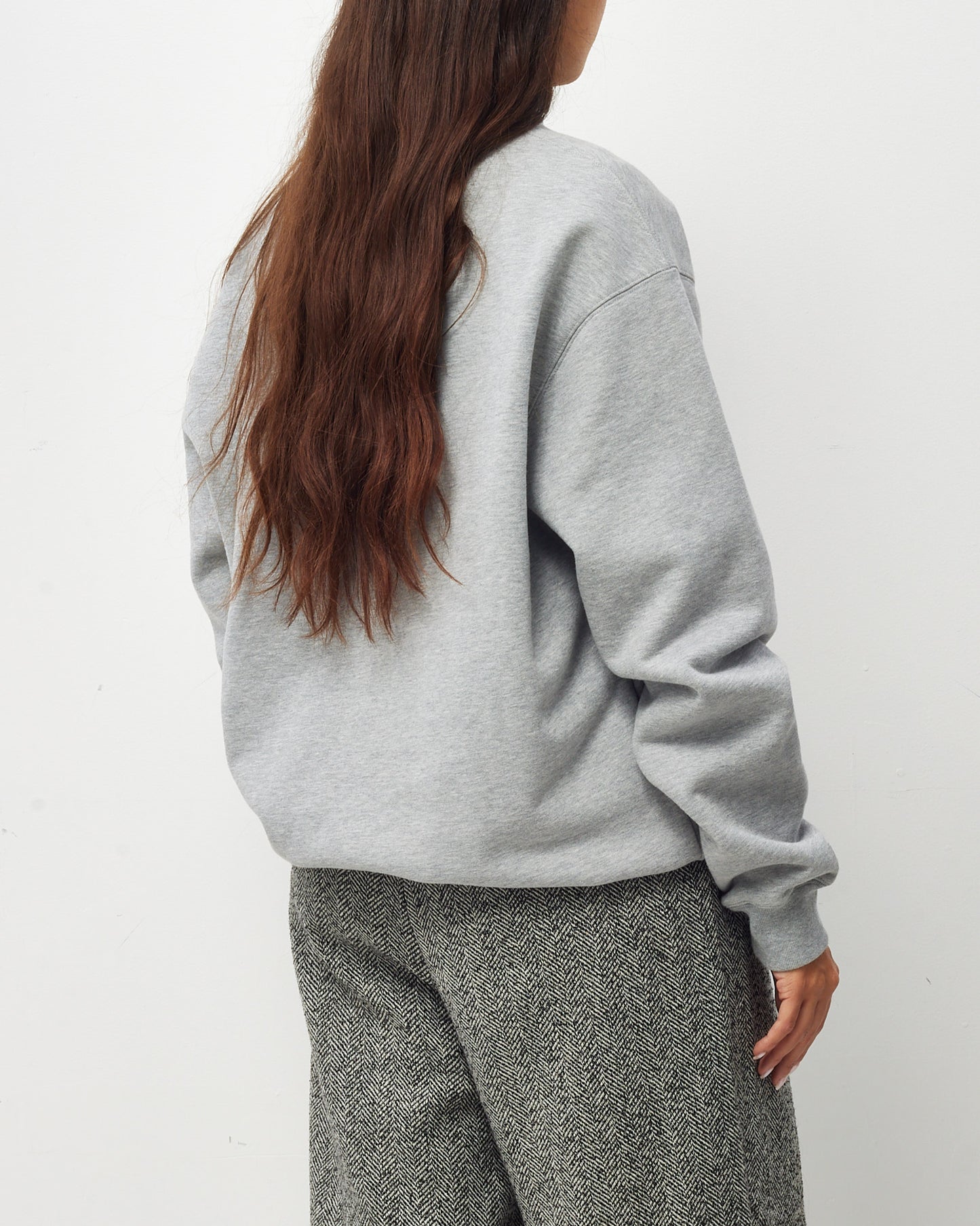 Gucci Men's Grey Cotton Jersey Gucci University Crewneck Sweatshirt - S MEN