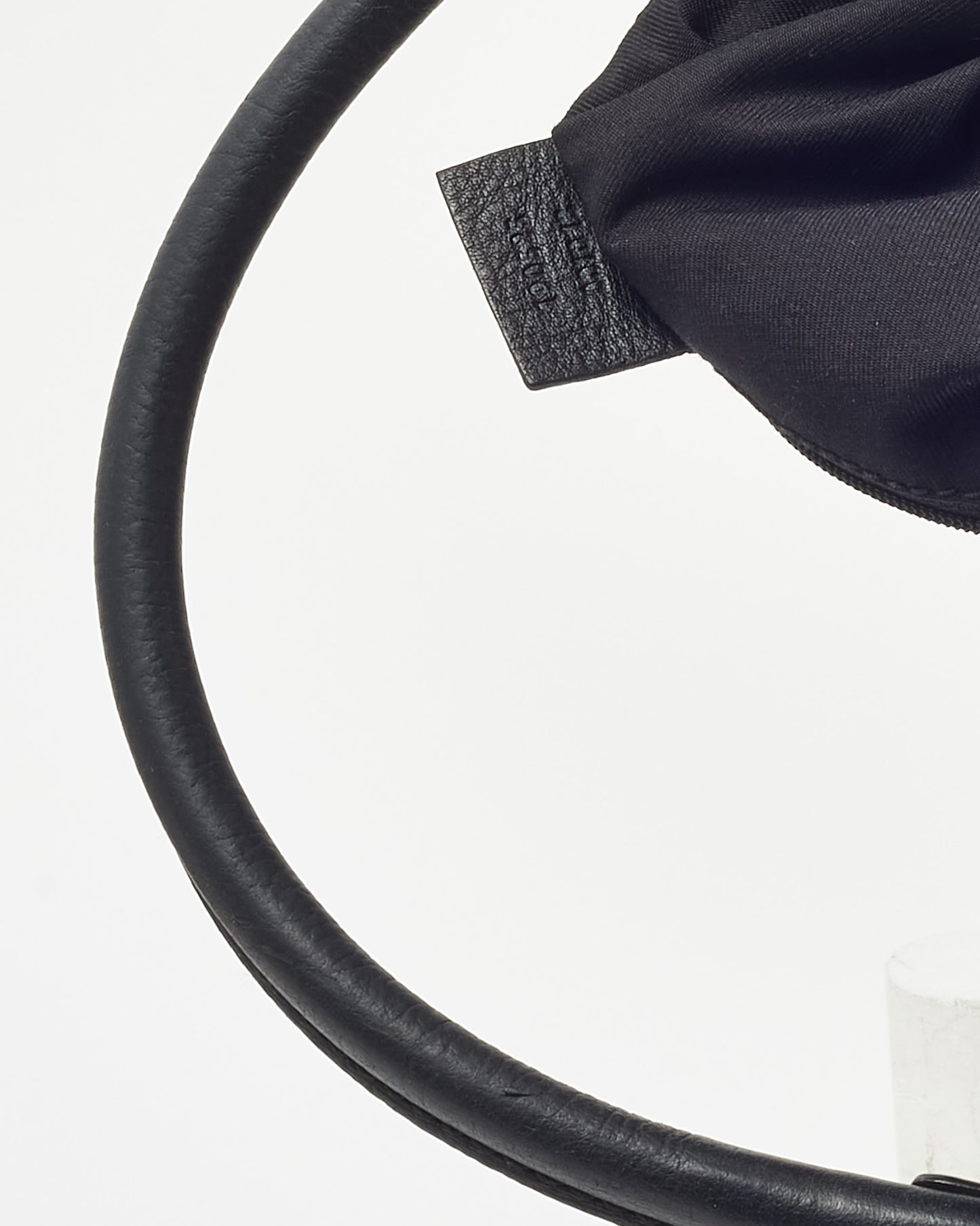 Gucci Black Monogram GG Canvas D-Ring Abbey Large Shoulder Bag