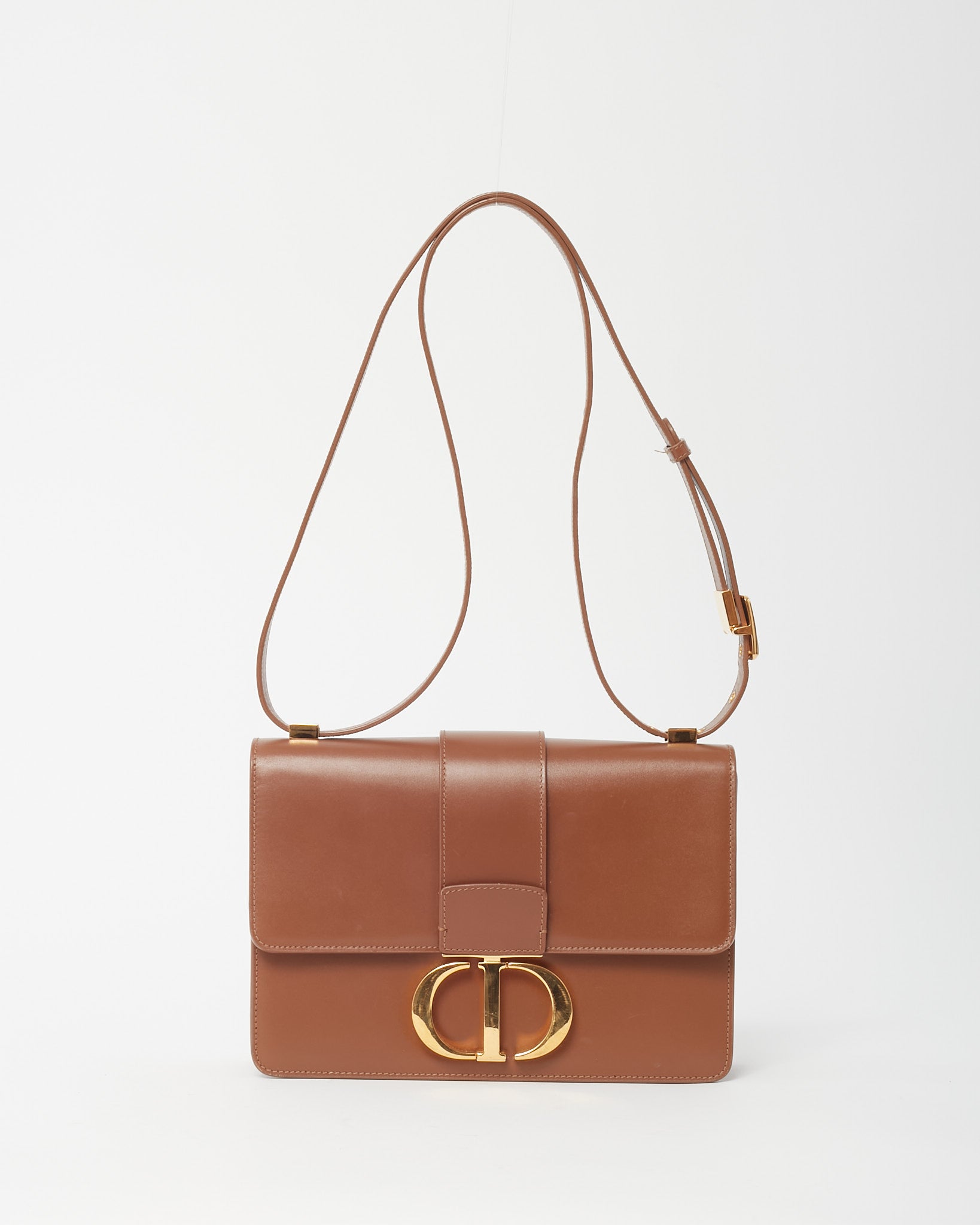 Buy Dior Brown Calfskin Leather 30 Montaigne Bag GHW