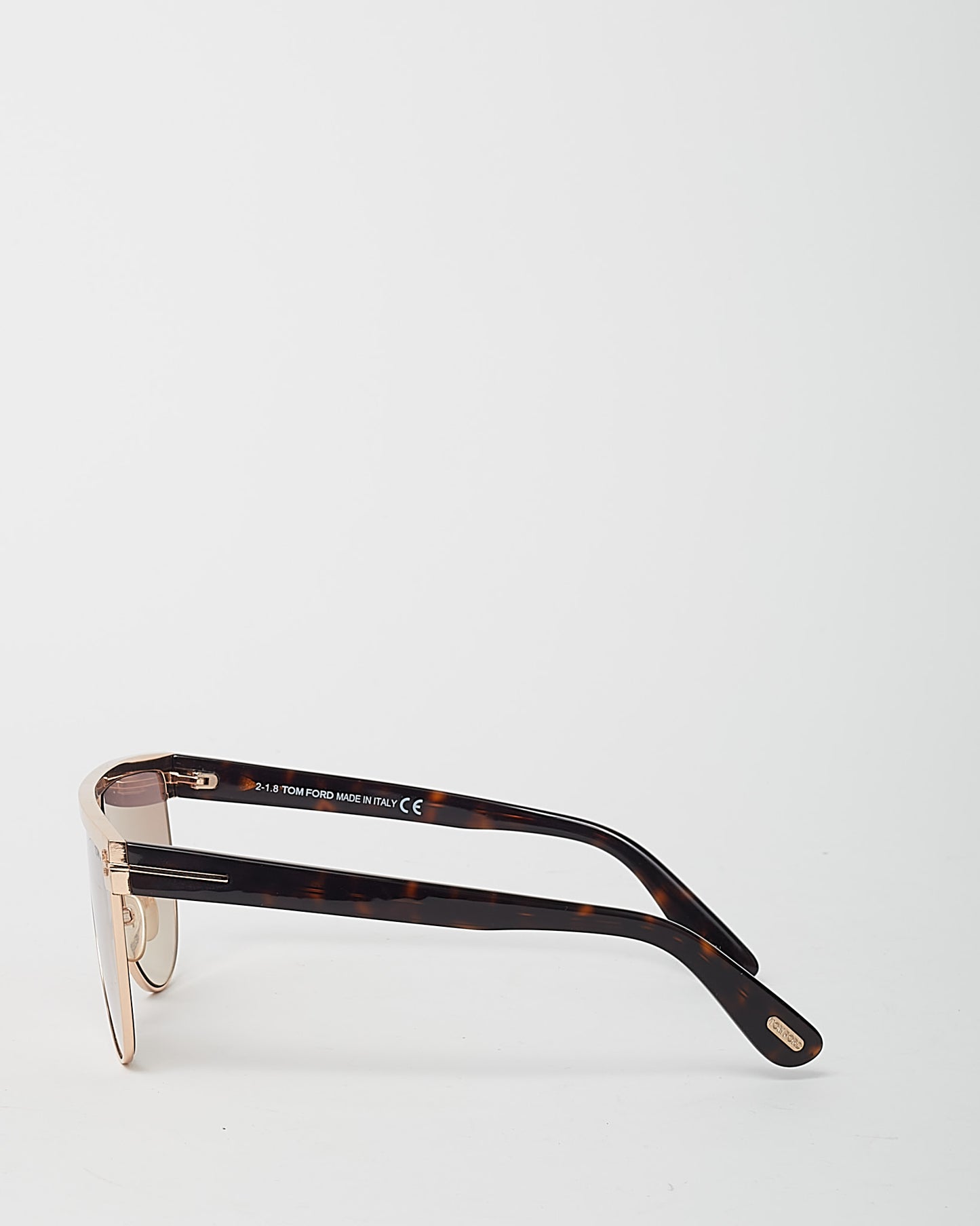 Tom Ford Gold Stephanie-02 TF570 Flat Top Sunglasses