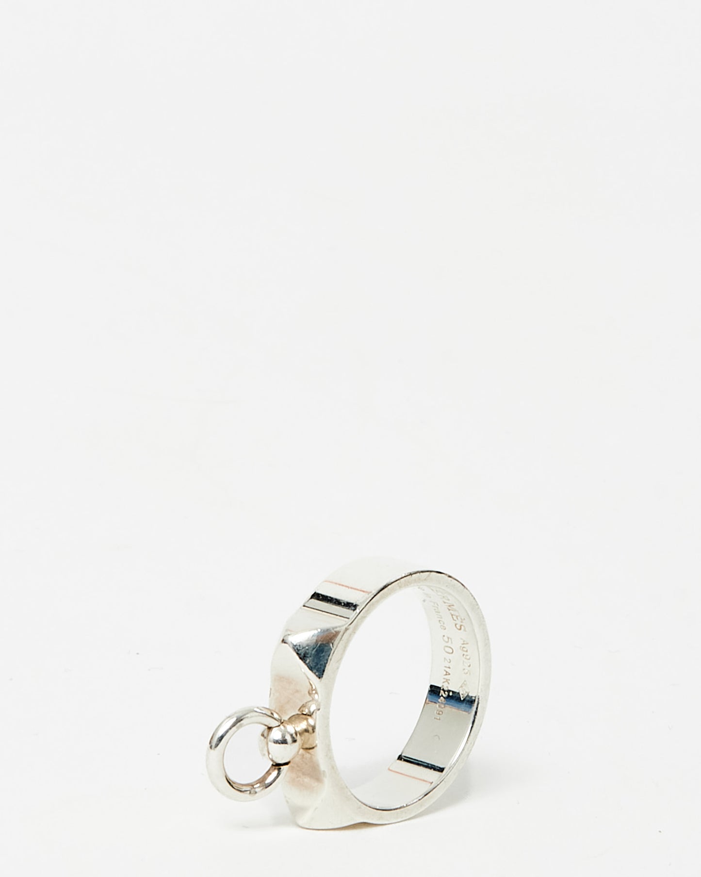 Hermès Silver Small Model CDC Collier de Chien Ring - 50