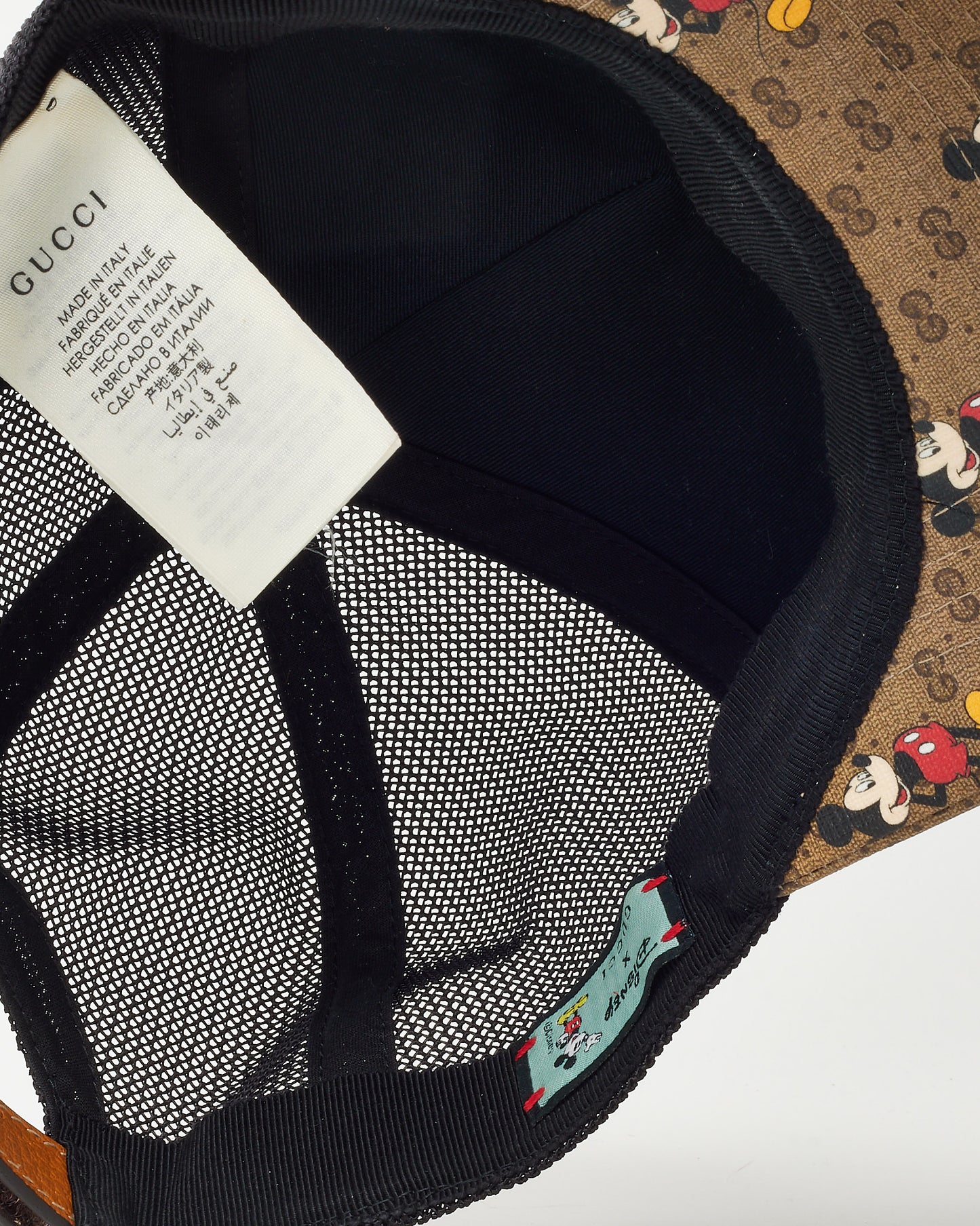 Casquette de baseball Gucci en toile GG Original marron et beige avec bande web