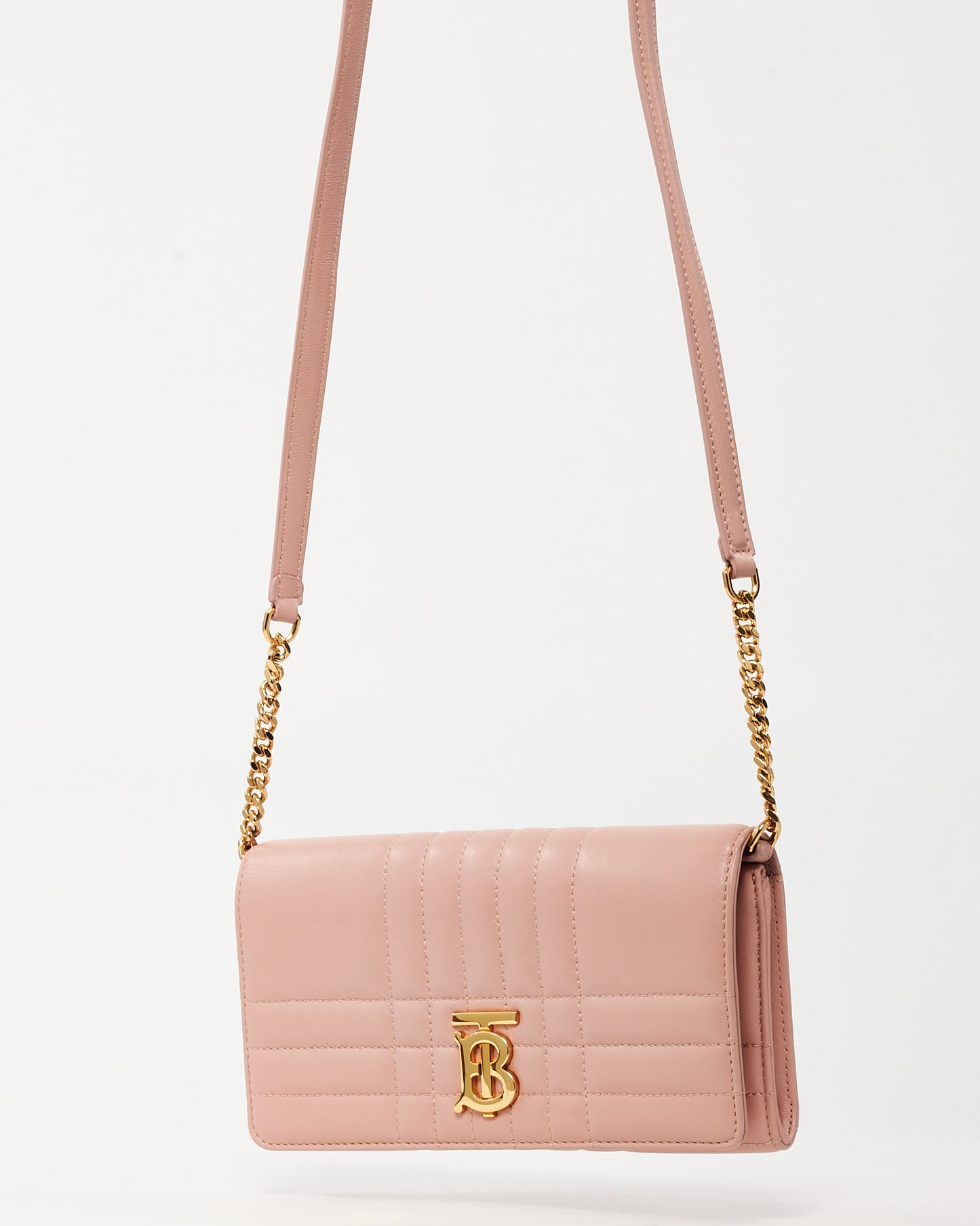 Sac porté épaule petit modèle Lola en tweed beige archive Burberry