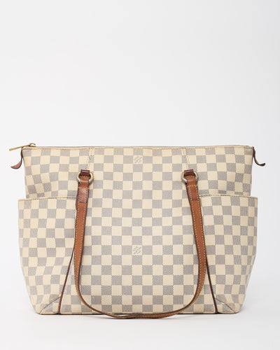 Louis Vuitton Damier Azur Coated Canvas Totally MM Tote Bag