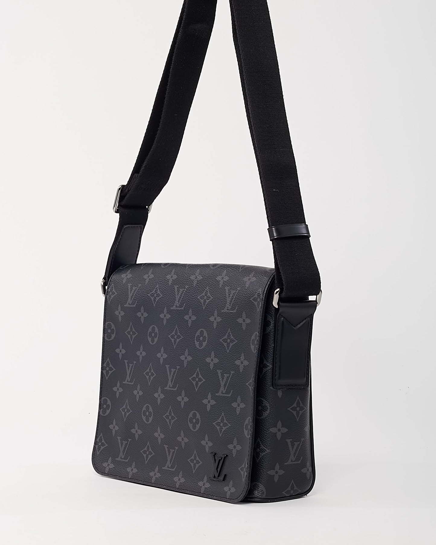 Louis Vuitton Black Monogram Eclipse Coated Canvas District PM Crossbody Bag