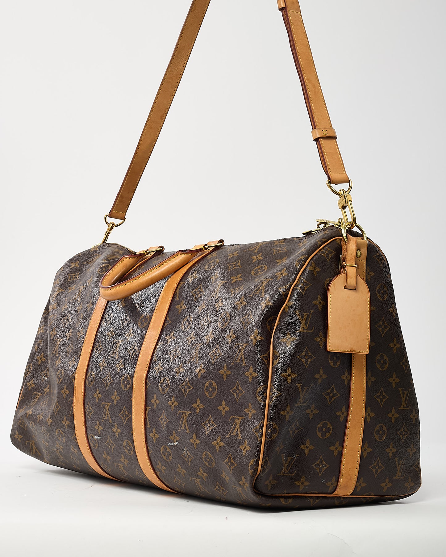 Louis Vuitton Monogram Coated Canvas Keepall Bandoulière 55