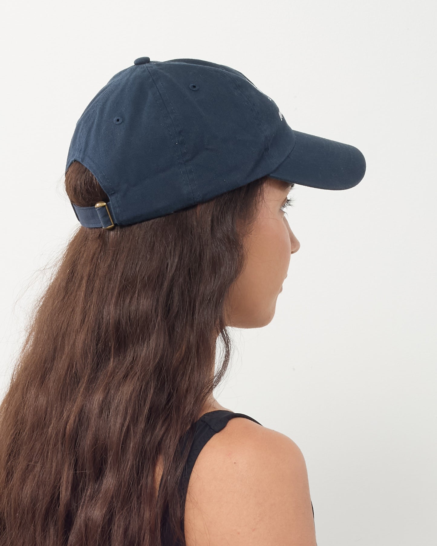 Retyche Navy & White Cursive Logo MTL Ets. Baseball Cap - O/S