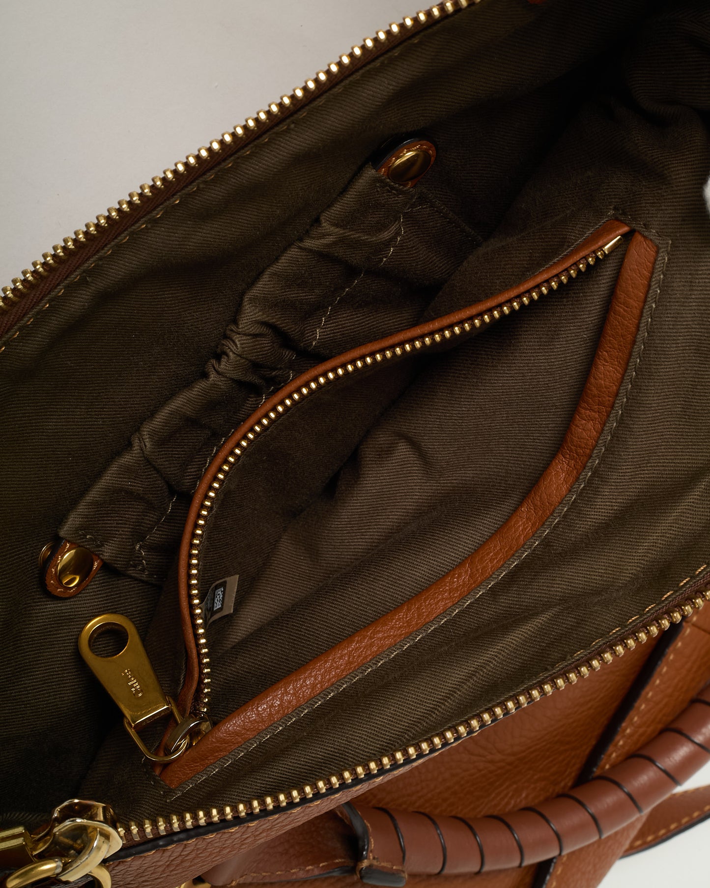 Chloé Tan Leather Medium Marcie 2Way Bag