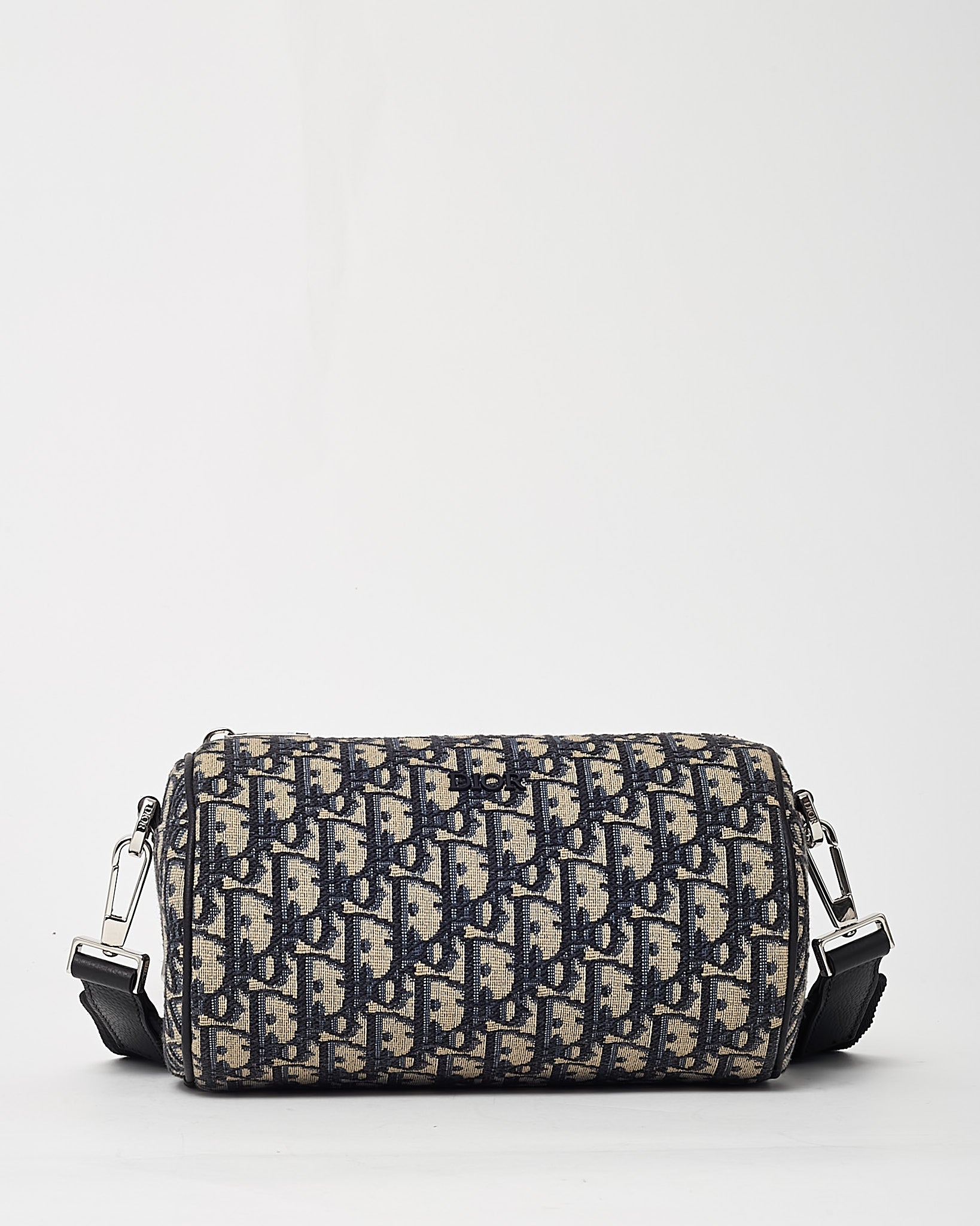 Buy Dior Navy Blue Monogram Oblique Canvas Roller Messenger