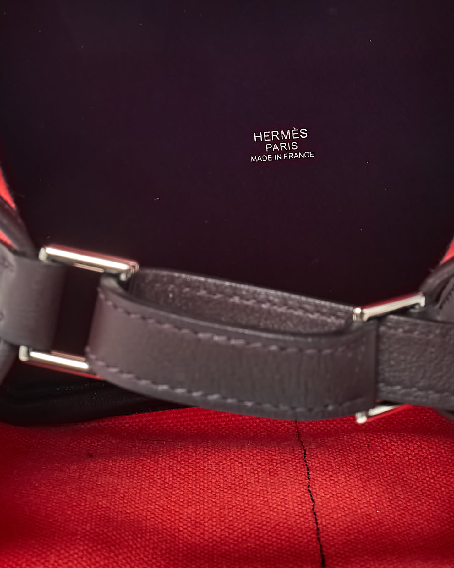 Hermès Pink Rose Texas Canvas and Rouge Sellier Leather Cargo Picotin Lock 18