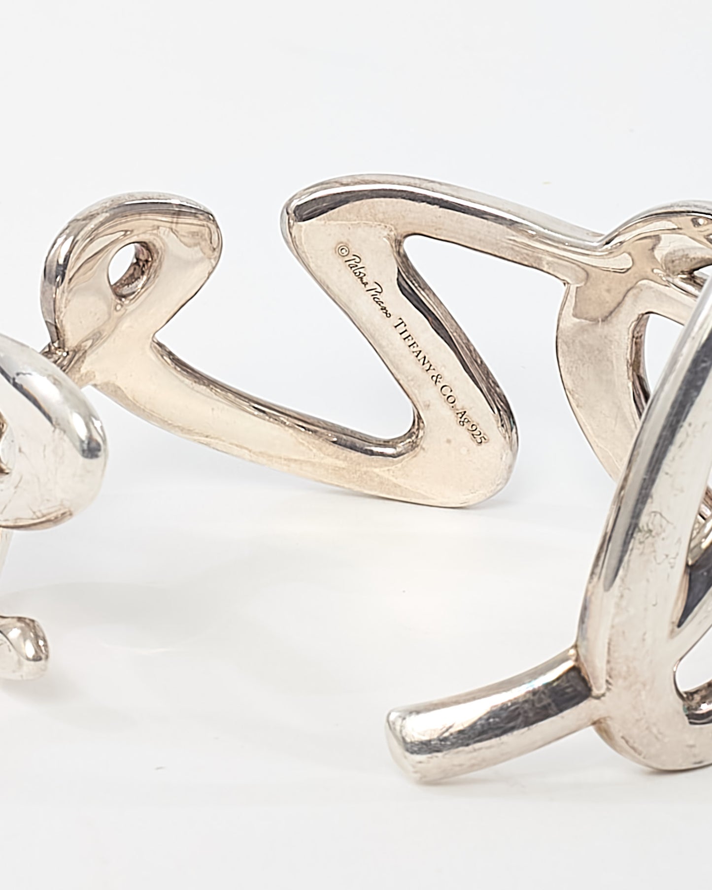 Tiffany & Co. Sterling Silver Paloma's Graffiti LOVE Cuff Bracelet