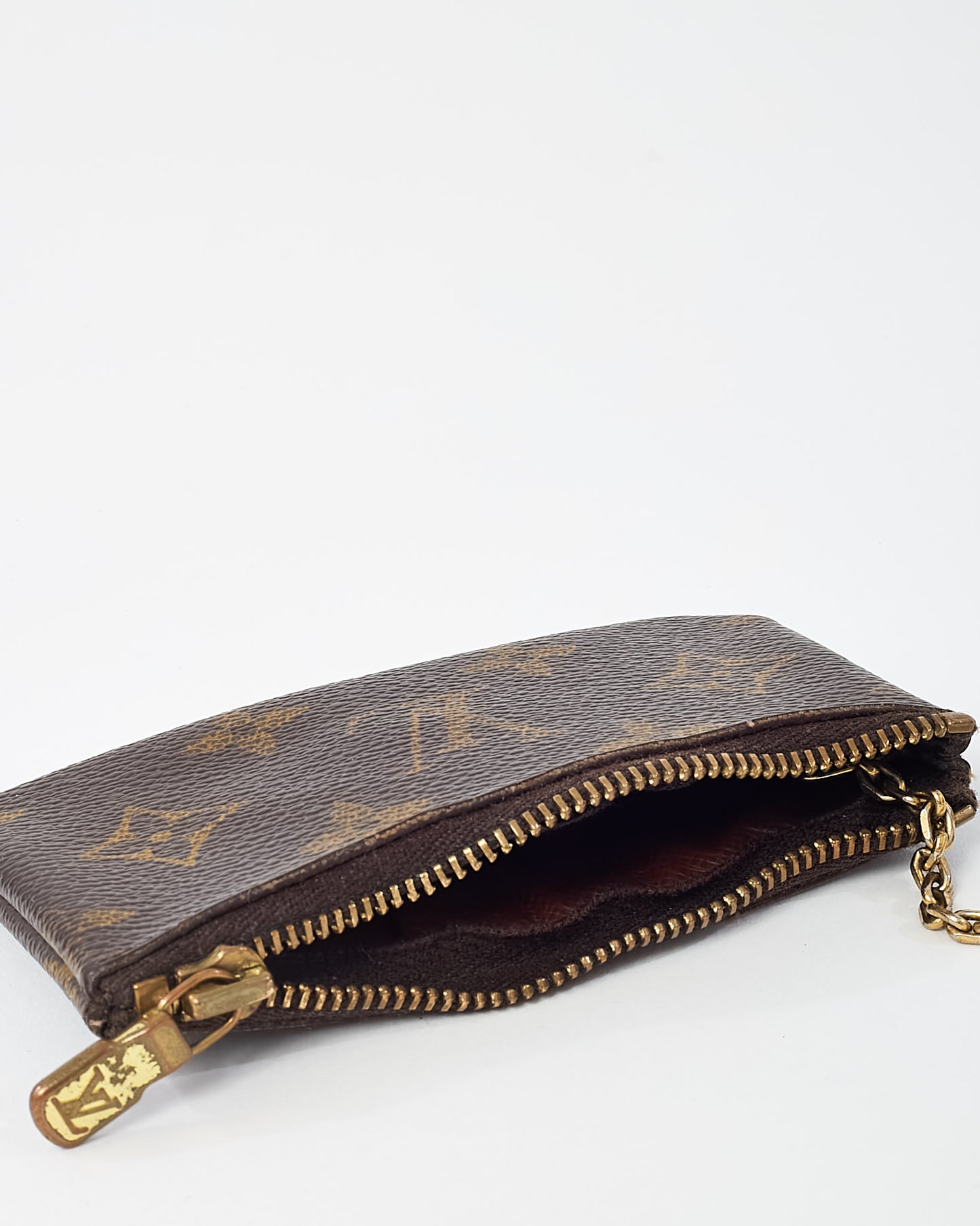 Louis Vuitton Monogram Coated Canvas Pochette Cles Key Pouch