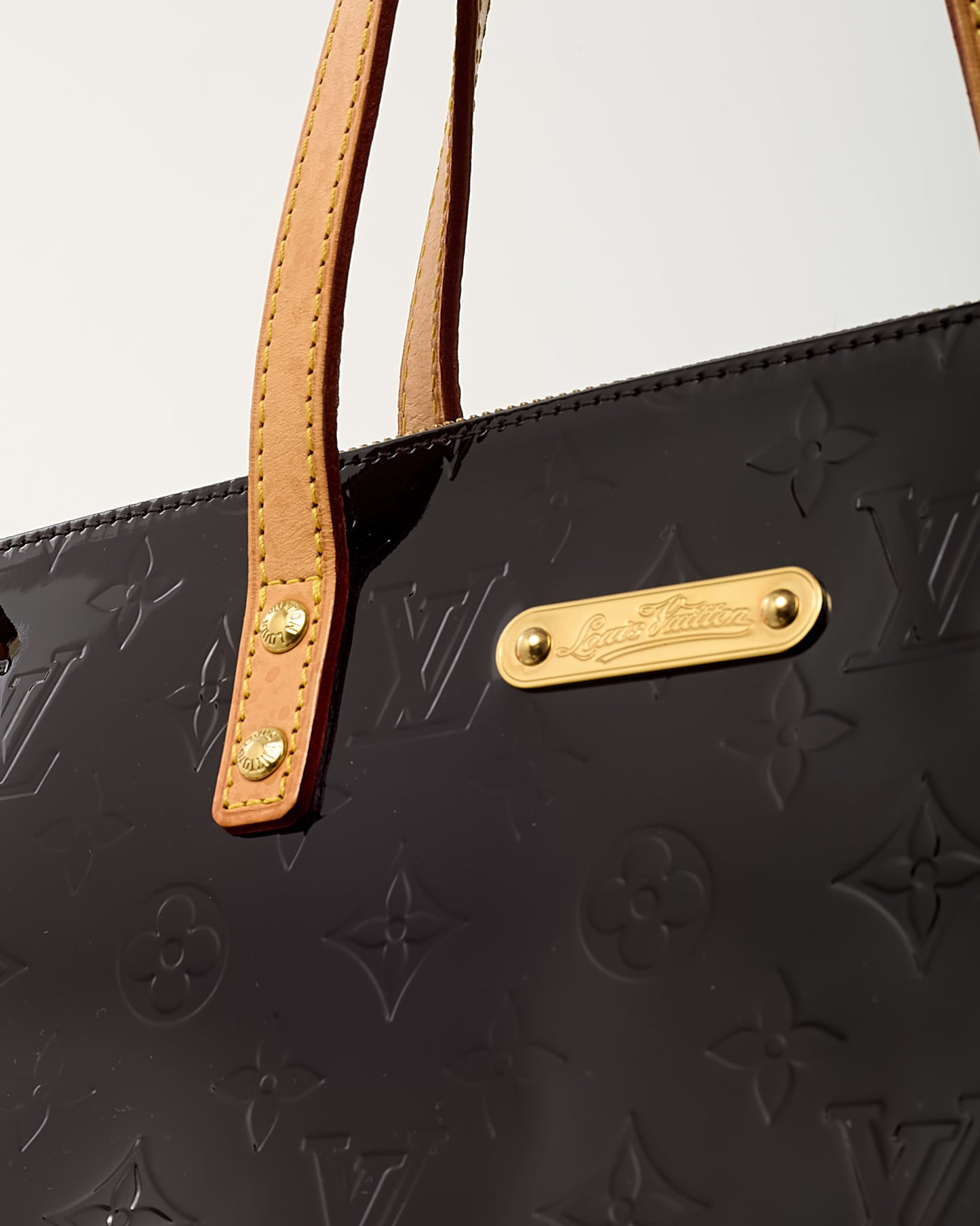 Louis Vuitton Purple Amarante Monogram Vernis Bellevue PM Tote Bag