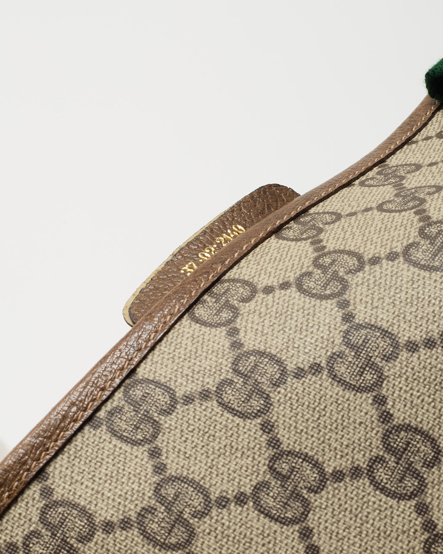 Gucci Vintage Beige and Brown GG Monogram Plus Coated Canvas Sherry Line Shopping Tote