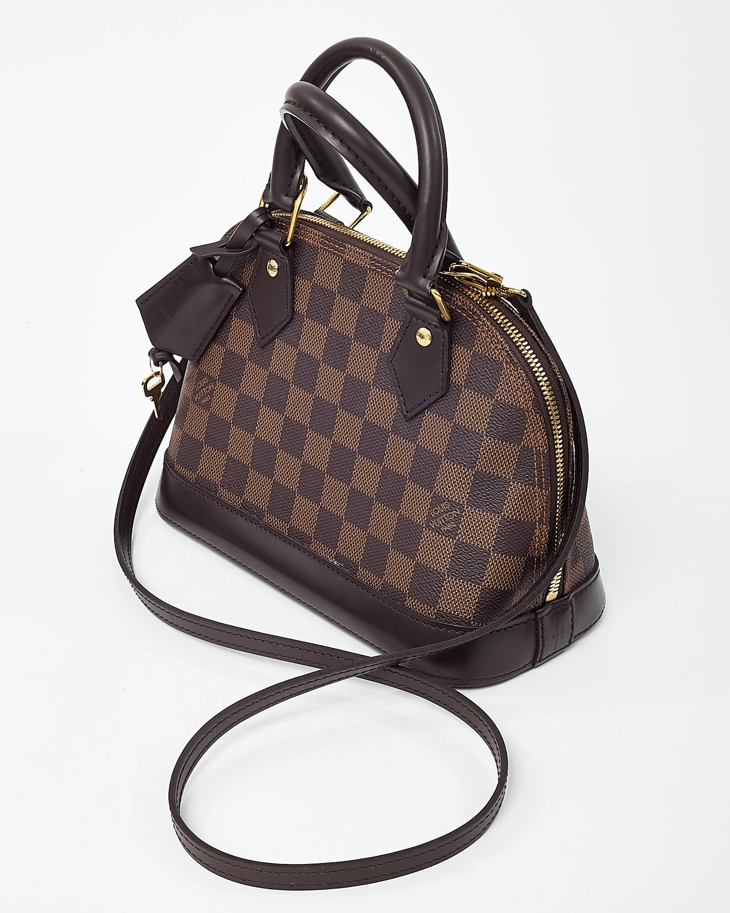 Louis Vuitton Damier Ebene Coated Canvas Alma BB Handbag