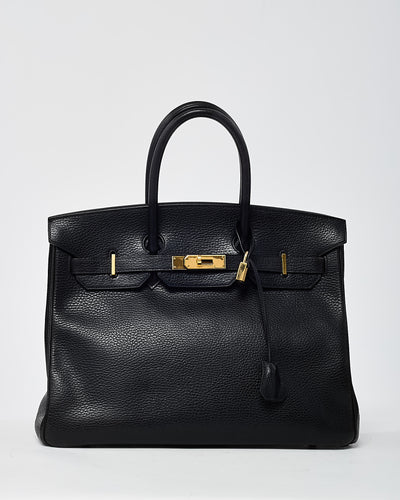 Hermès Black Ardennes Leather Birkin 35 GHW