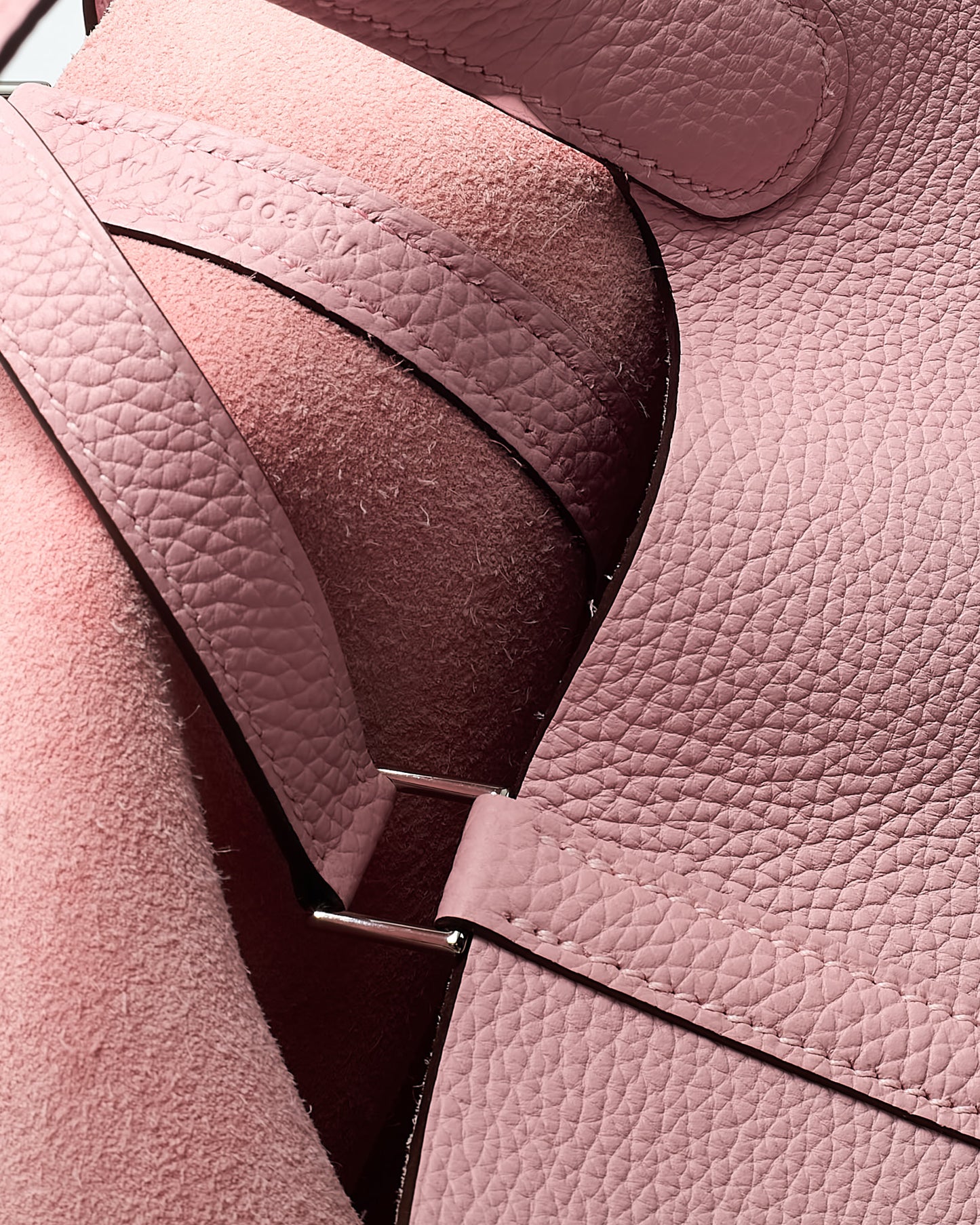 Hermès Pink Rose Sakura Clemence Leather Picotin 22 PHW