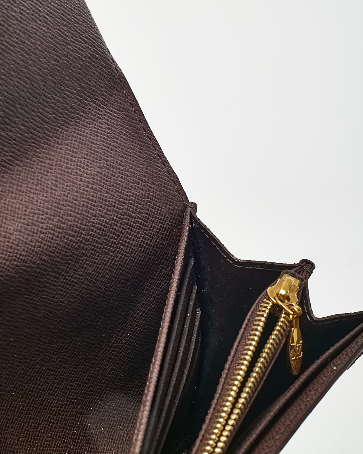 Louis Vuitton Damier Ebene Coated Canvas Rosebery Wallet