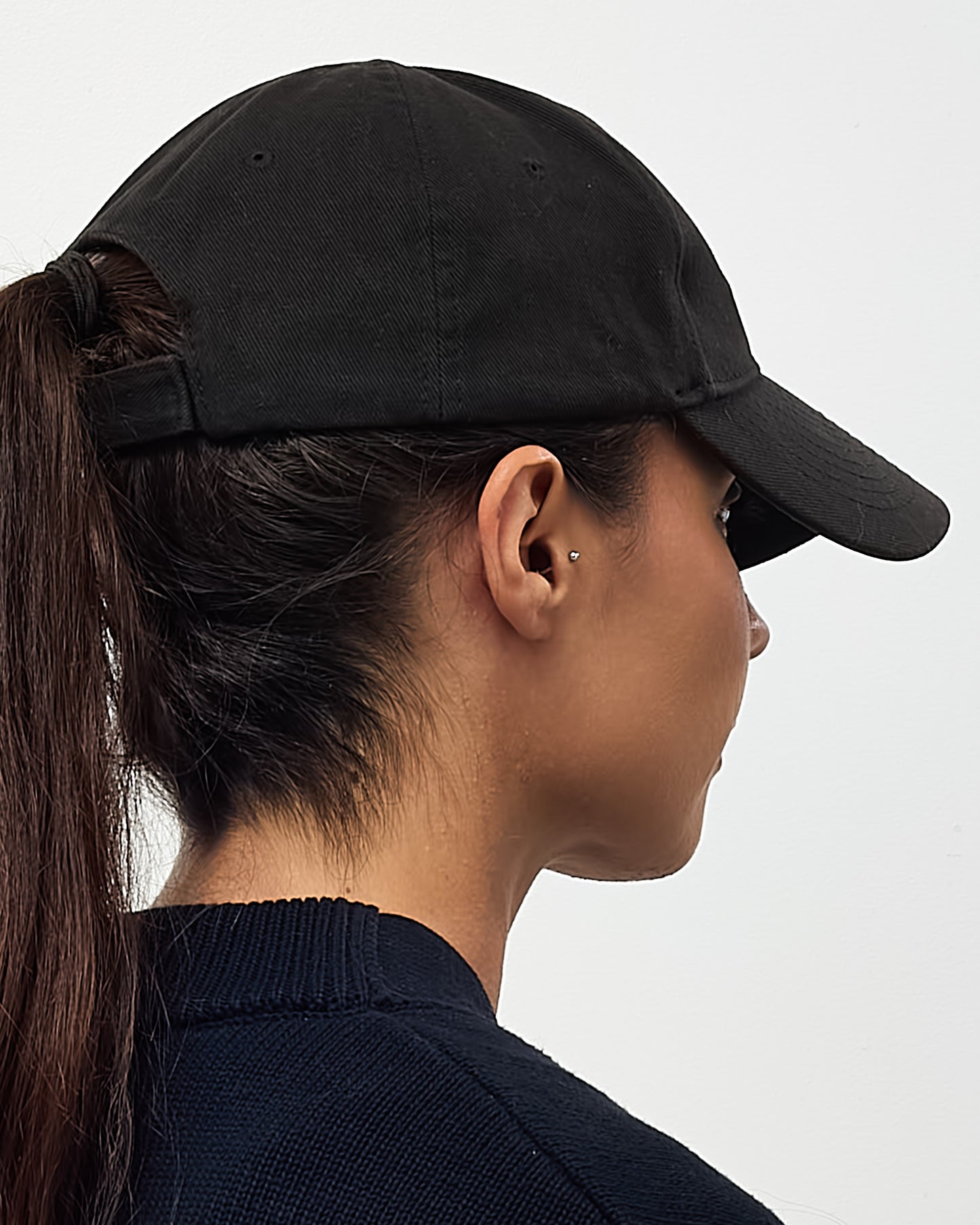 Balenciaga Black Cotton Political Campaign Logo Baseball Cap - 58/L